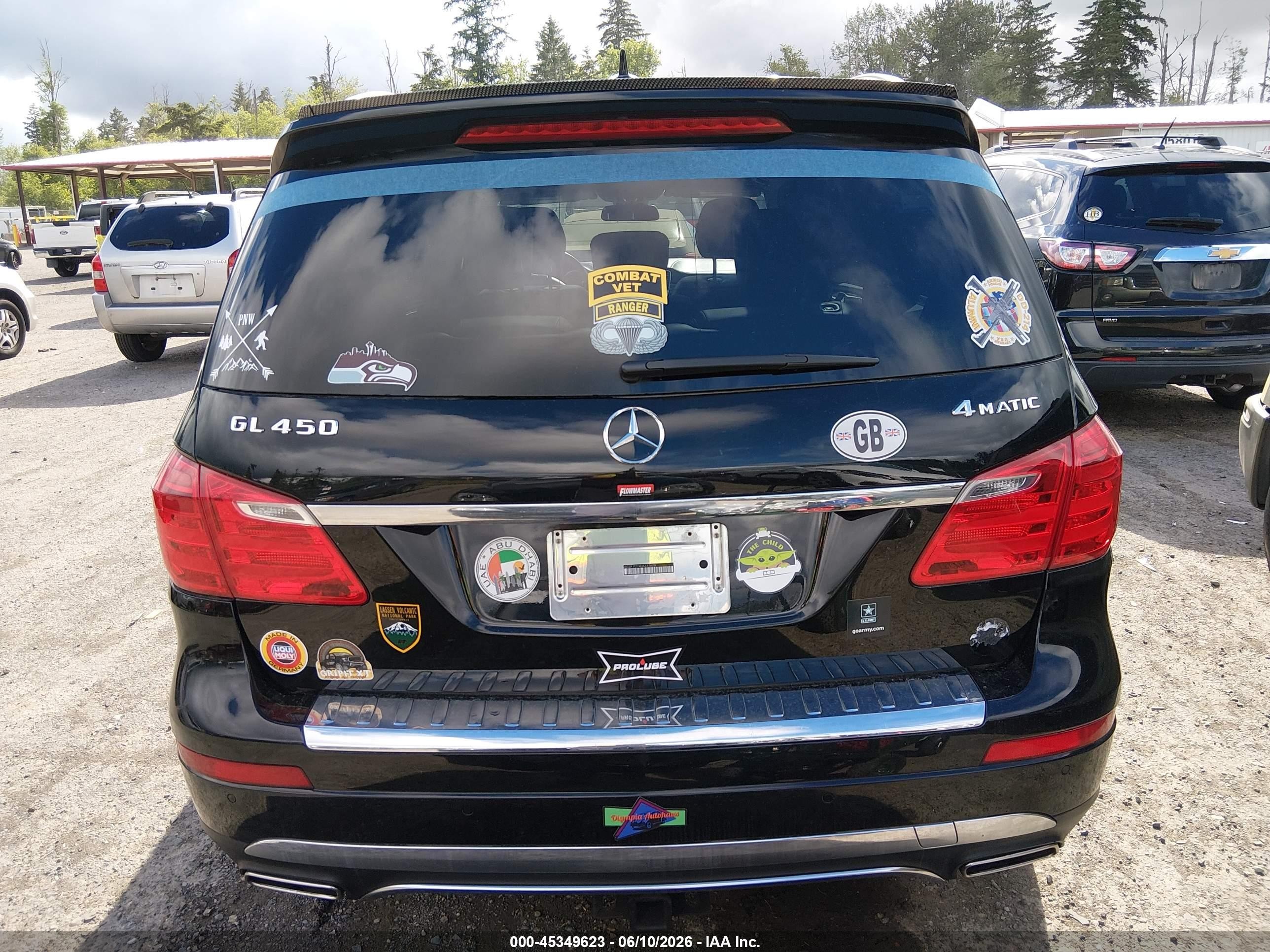 2013 Mercedes-benz Gl 450 4matic Black vin: 4JGDF7CEXDA231628