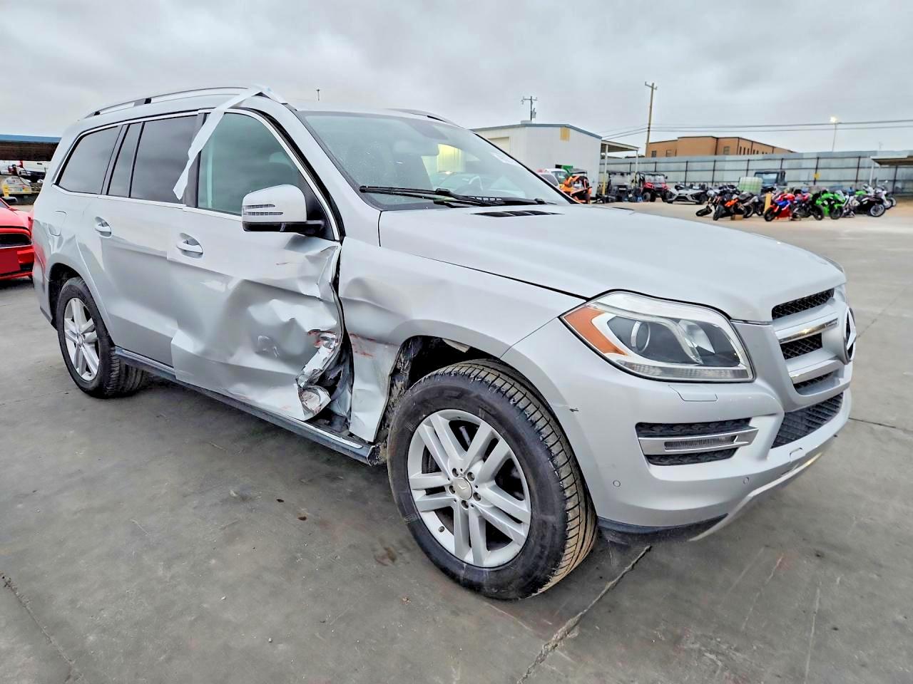 2013 Mercedes-benz Gl 450 4matic Silver vin: 4JGDF7CEXDA242631