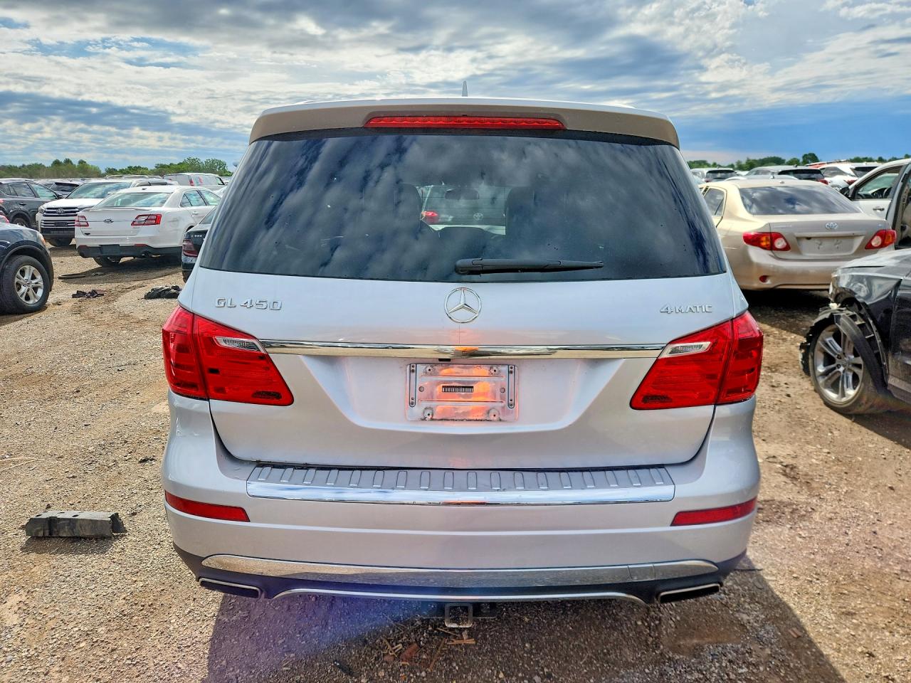 2014 Mercedes-benz Gl 450 4matic Silver vin: 4JGDF7CEXEA305406