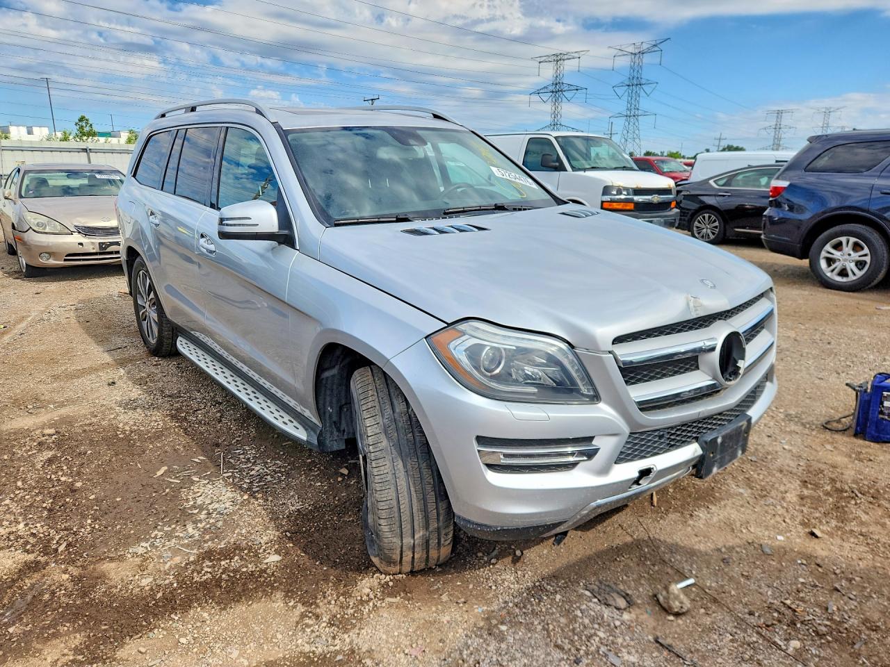 2014 Mercedes-benz Gl 450 4matic Silver vin: 4JGDF7CEXEA305406