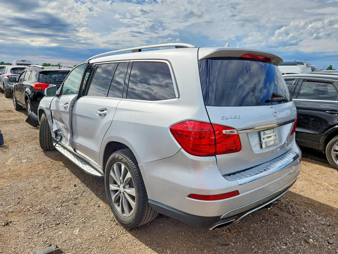 2014 Mercedes-benz Gl 450 4matic Silver vin: 4JGDF7CEXEA305406