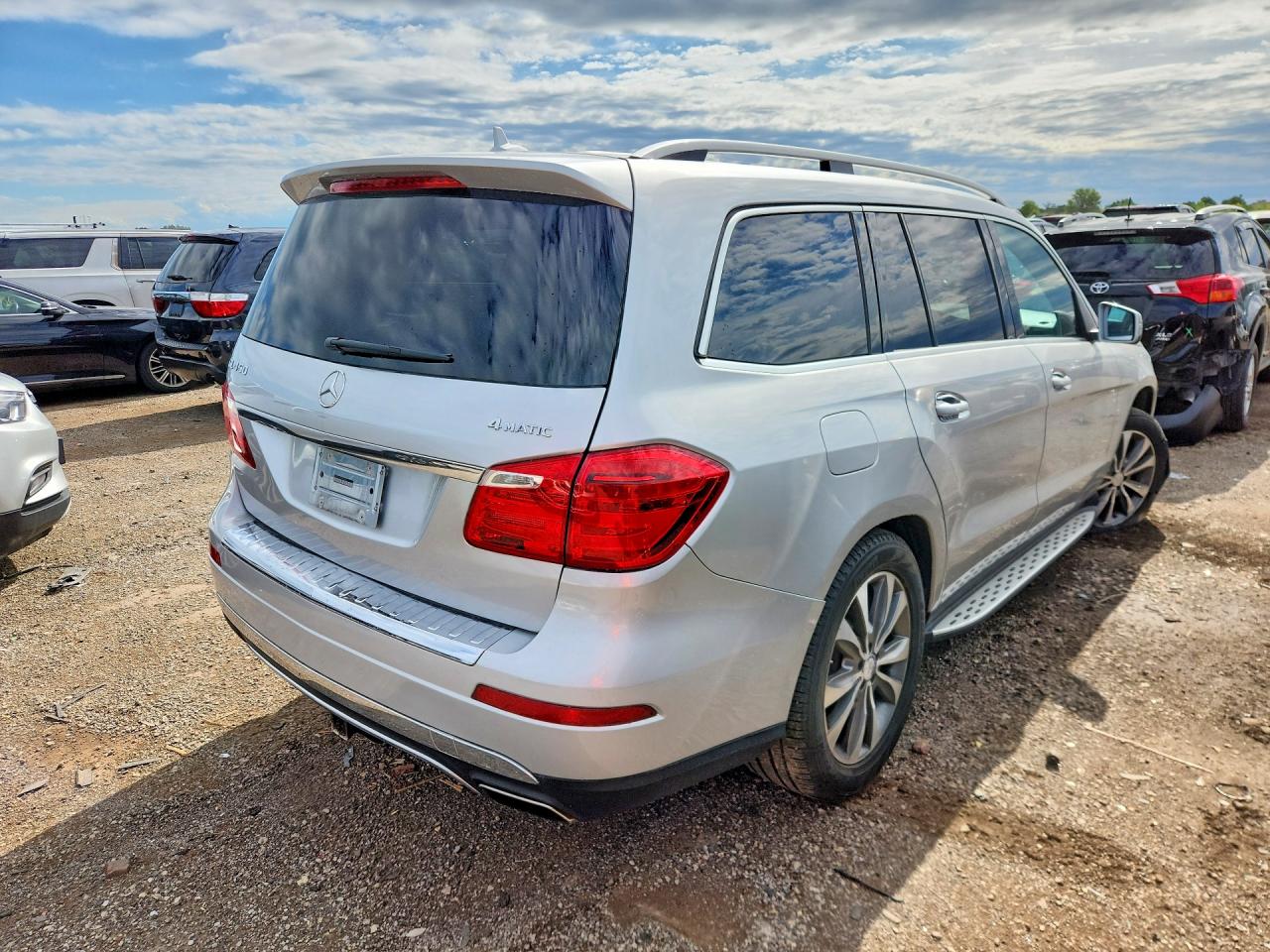 2014 Mercedes-benz Gl 450 4matic Silver vin: 4JGDF7CEXEA305406