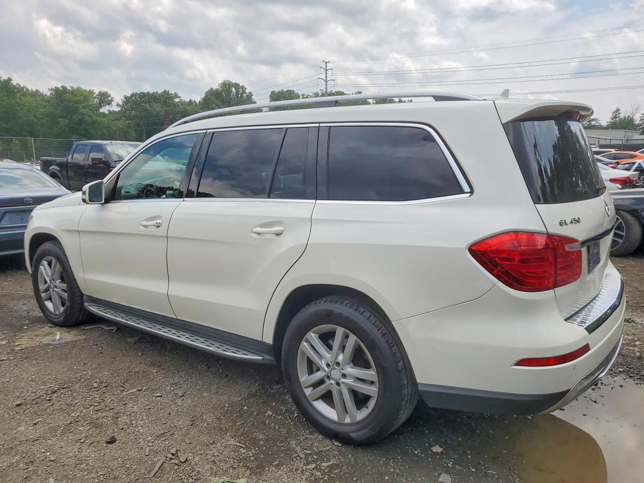 2014 Mercedes-benz Gl 450 4matic White vin: 4JGDF7CEXEA330418