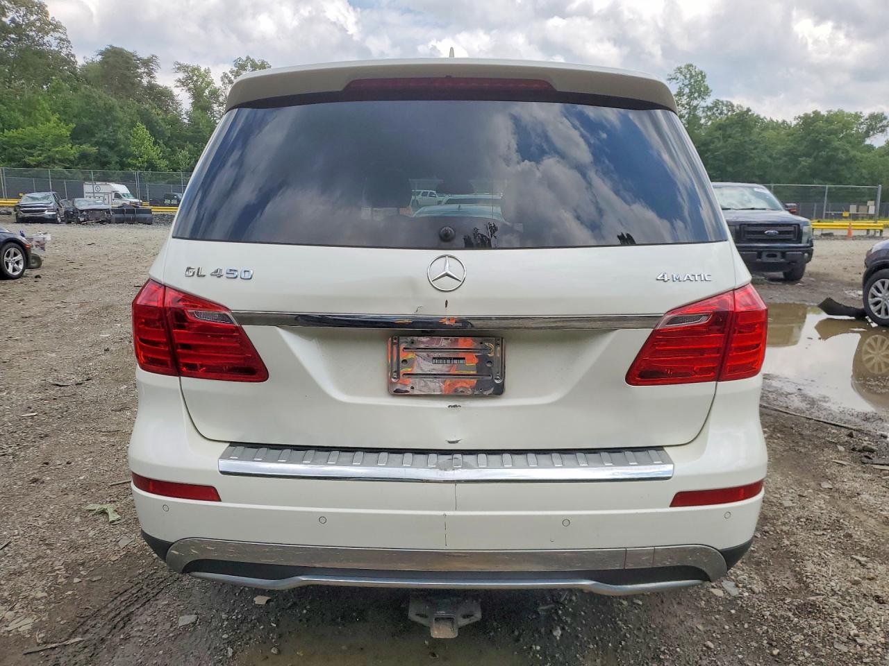 2014 Mercedes-benz Gl 450 4matic White vin: 4JGDF7CEXEA330418