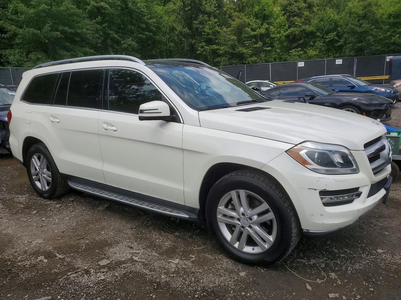 2014 Mercedes-benz Gl 450 4matic White vin: 4JGDF7CEXEA330418