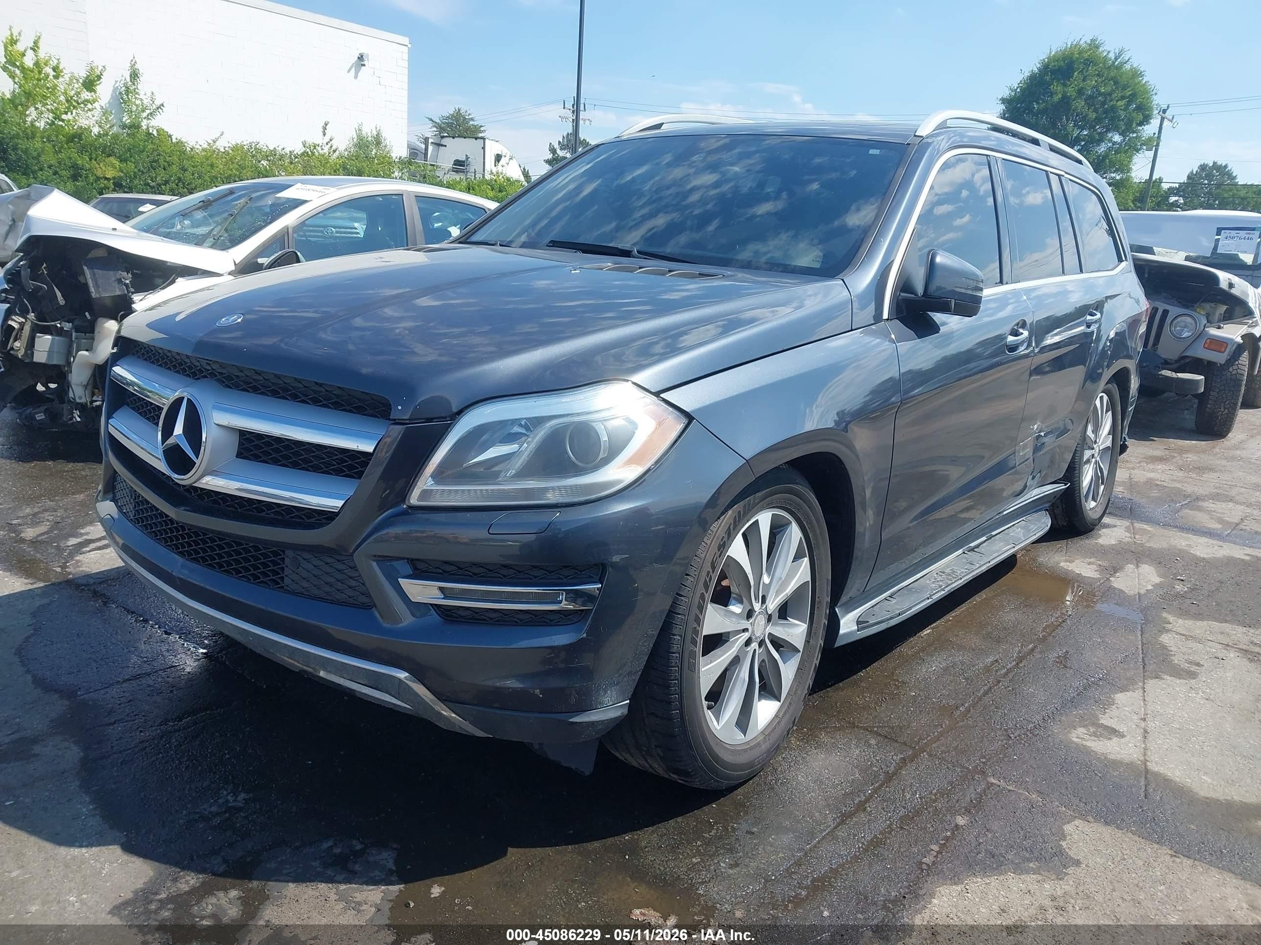 2014 Mercedes-benz Gl 450 4matic Gray vin: 4JGDF7CEXEA341385