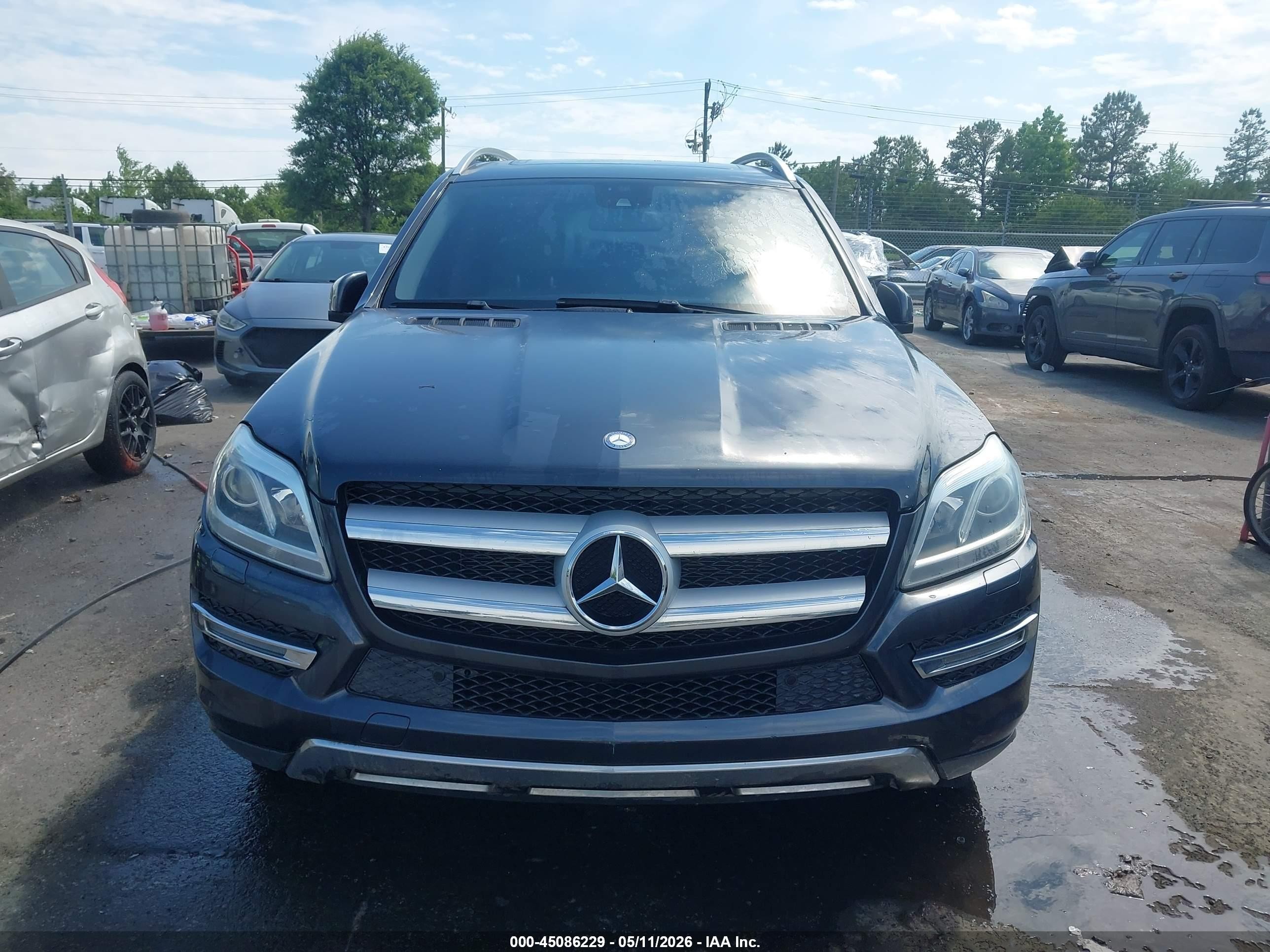 2014 Mercedes-benz Gl 450 4matic Gray vin: 4JGDF7CEXEA341385