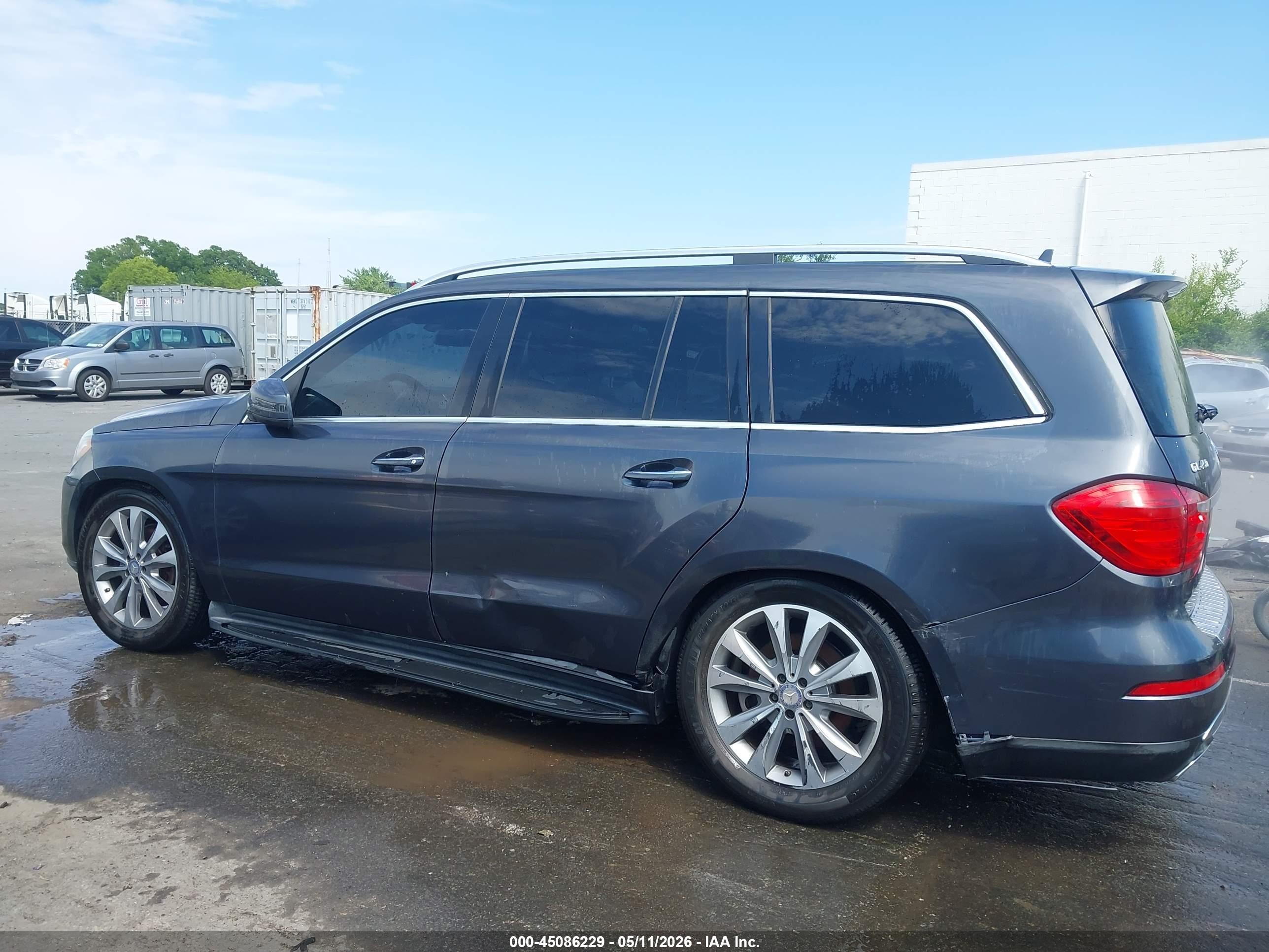 2014 Mercedes-benz Gl 450 4matic Gray vin: 4JGDF7CEXEA341385