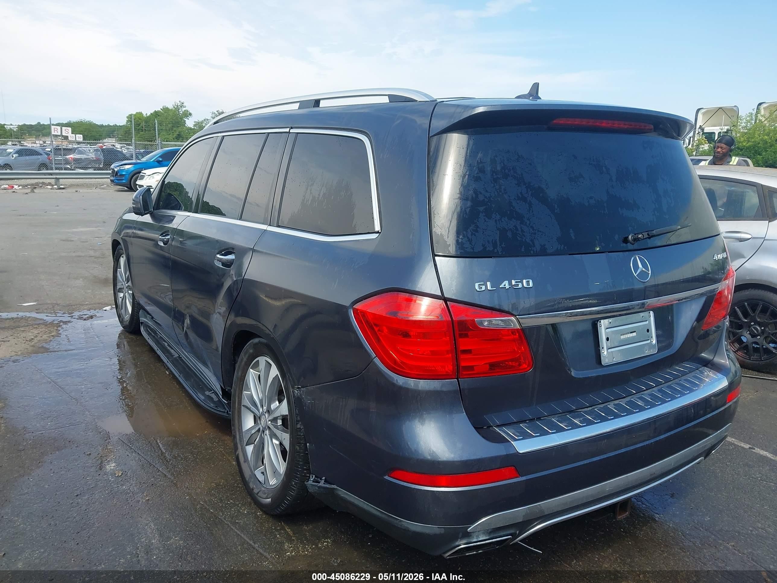 2014 Mercedes-benz Gl 450 4matic Gray vin: 4JGDF7CEXEA341385