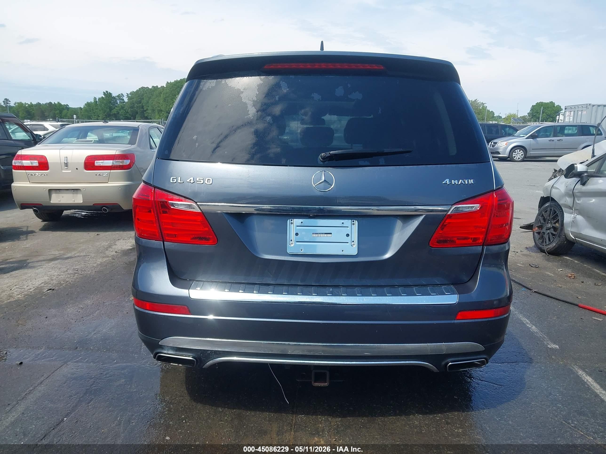2014 Mercedes-benz Gl 450 4matic Gray vin: 4JGDF7CEXEA341385