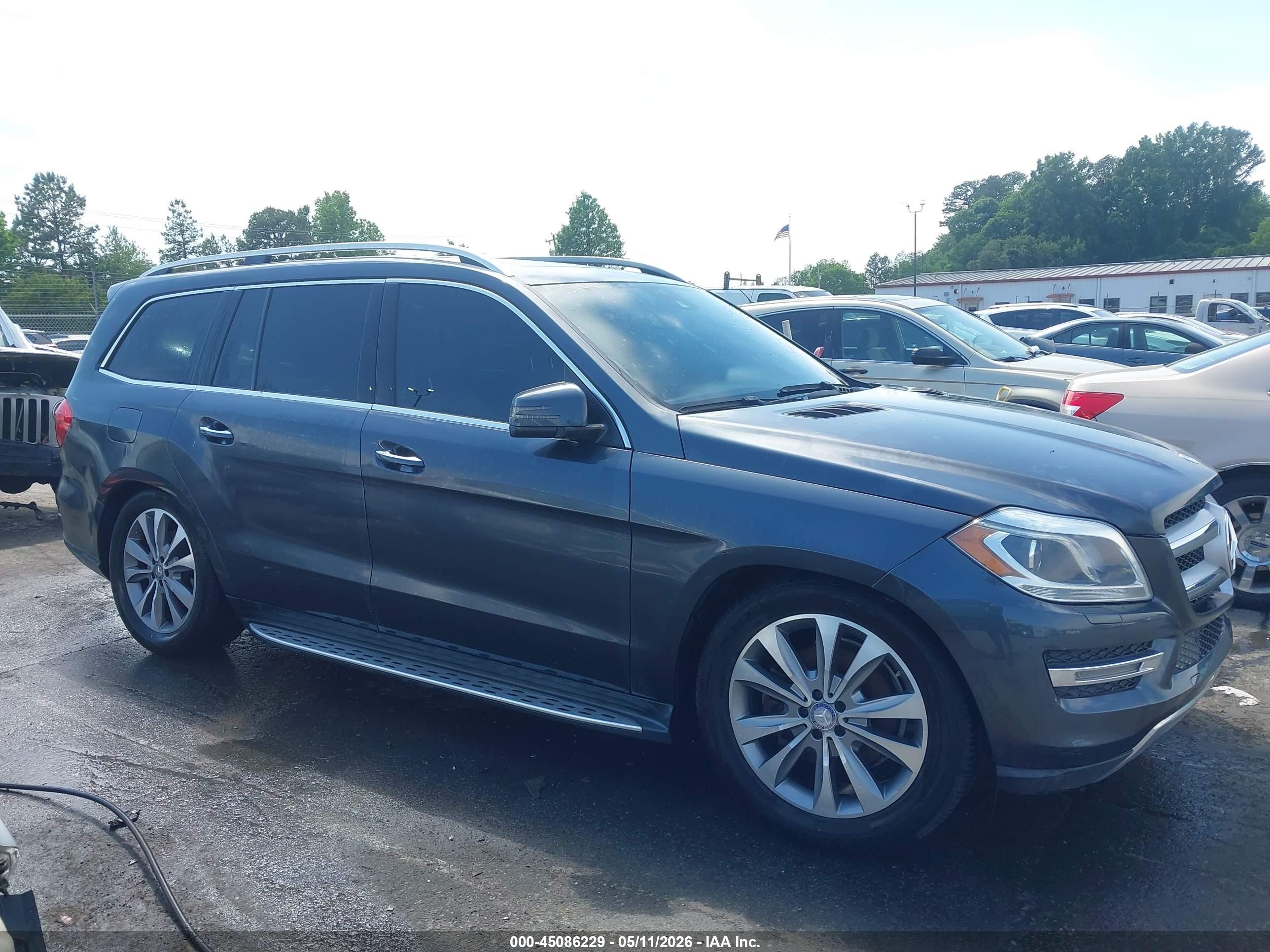 2014 Mercedes-benz Gl 450 4matic Gray vin: 4JGDF7CEXEA341385
