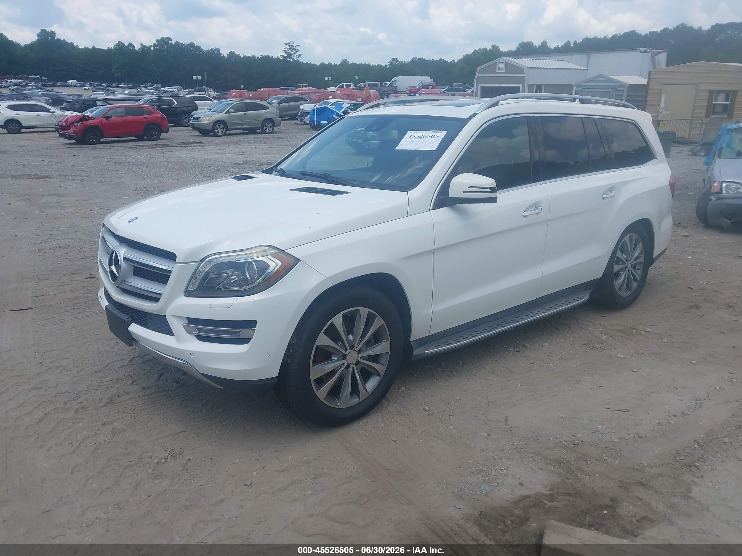 2014 Mercedes-benz Gl 450 4matic White vin: 4JGDF7CEXEA398444
