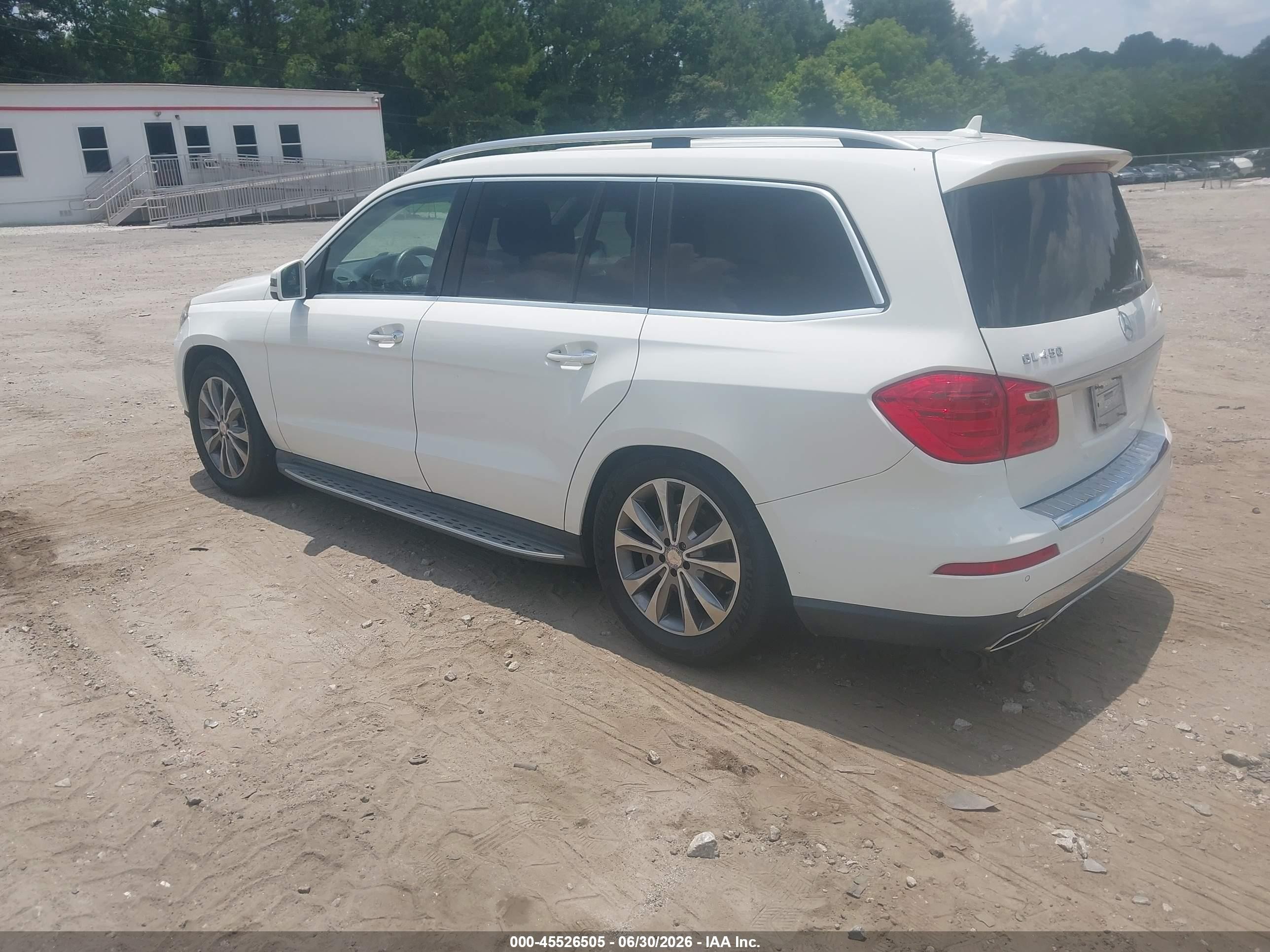 2014 Mercedes-benz Gl 450 4matic White vin: 4JGDF7CEXEA398444