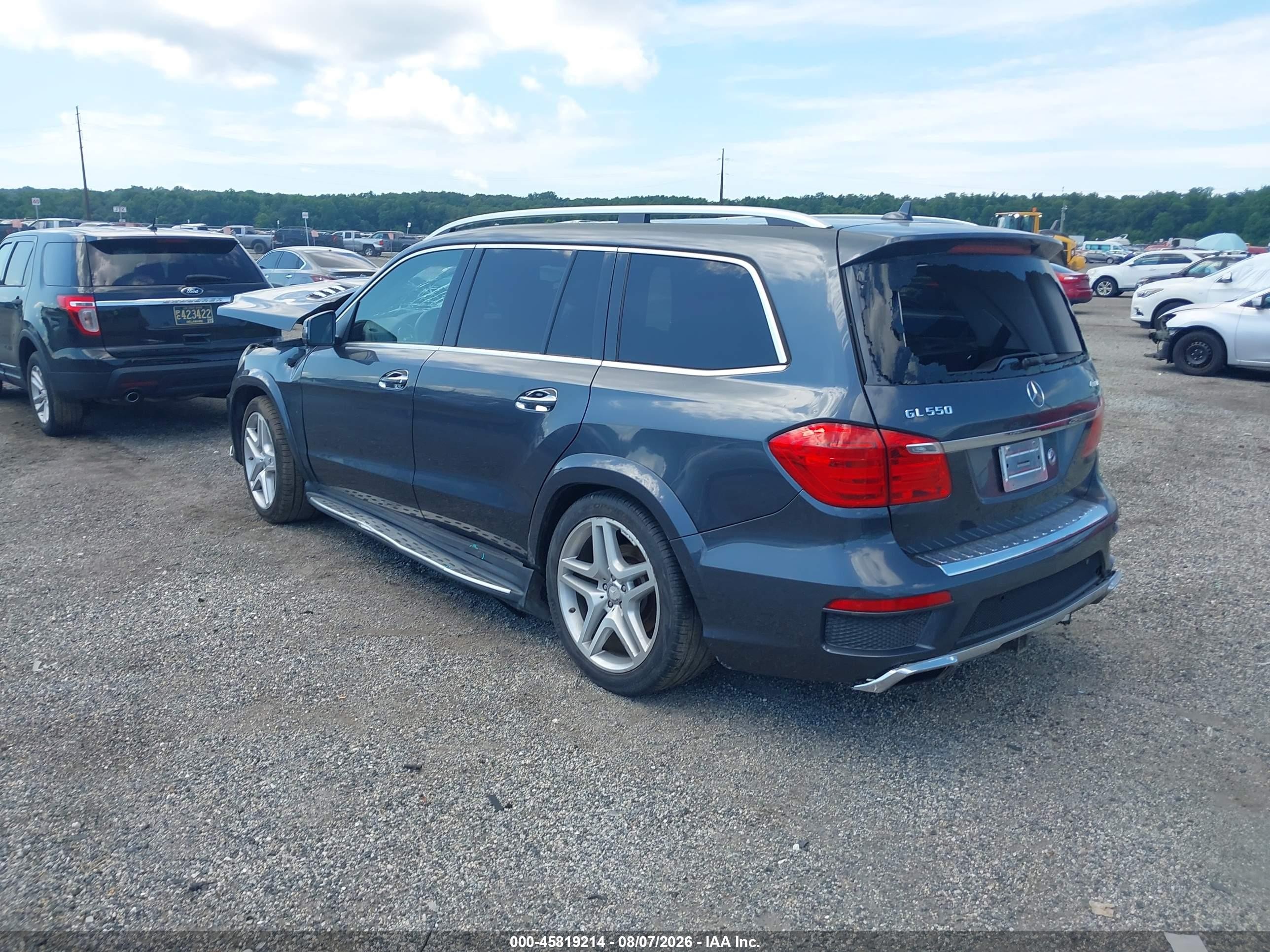 2014 Mercedes-benz Gl 550 4matic Серый vin: 4JGDF7DE0EA283107