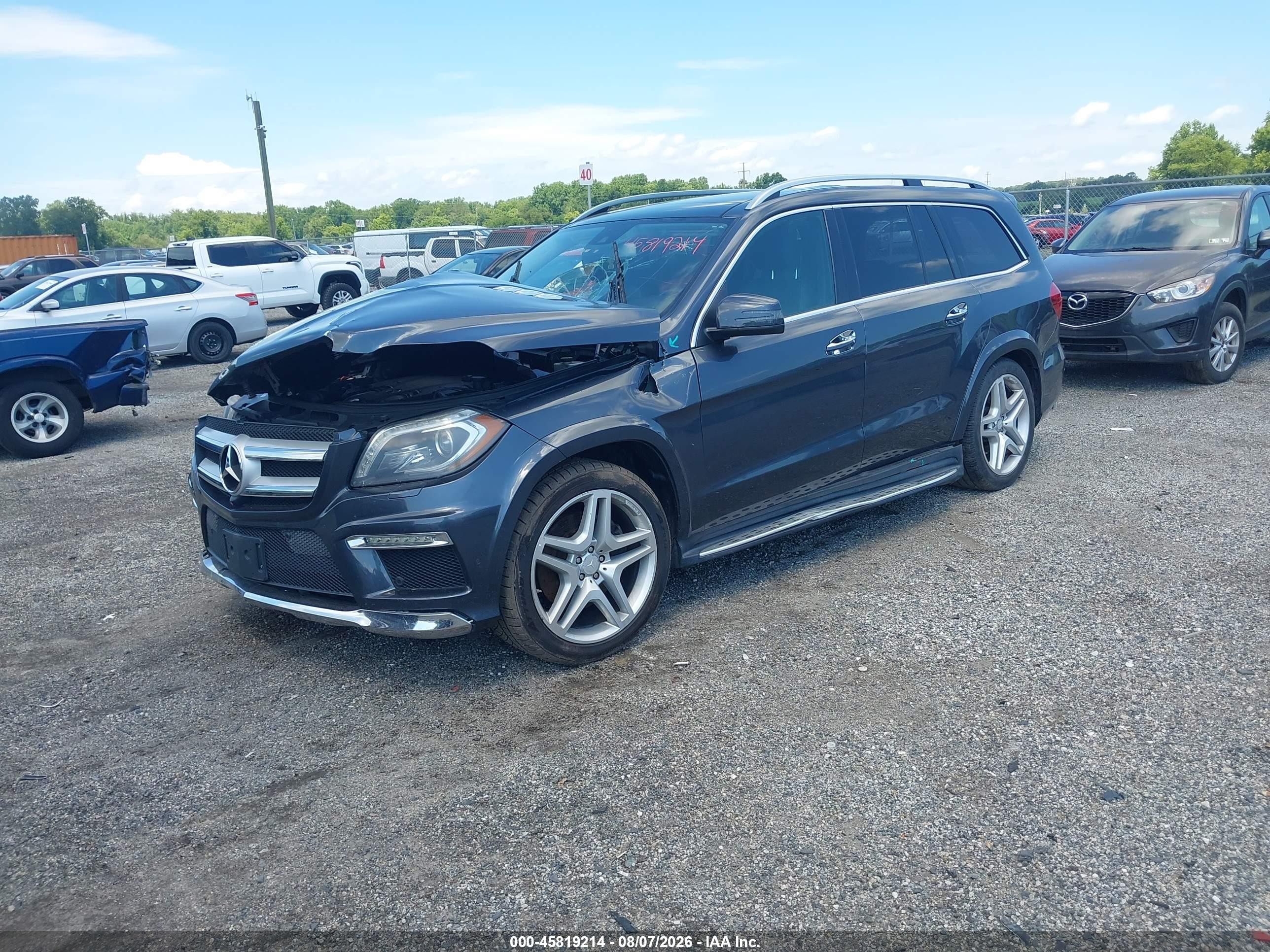 2014 Mercedes-benz Gl 550 4matic Серый vin: 4JGDF7DE0EA283107