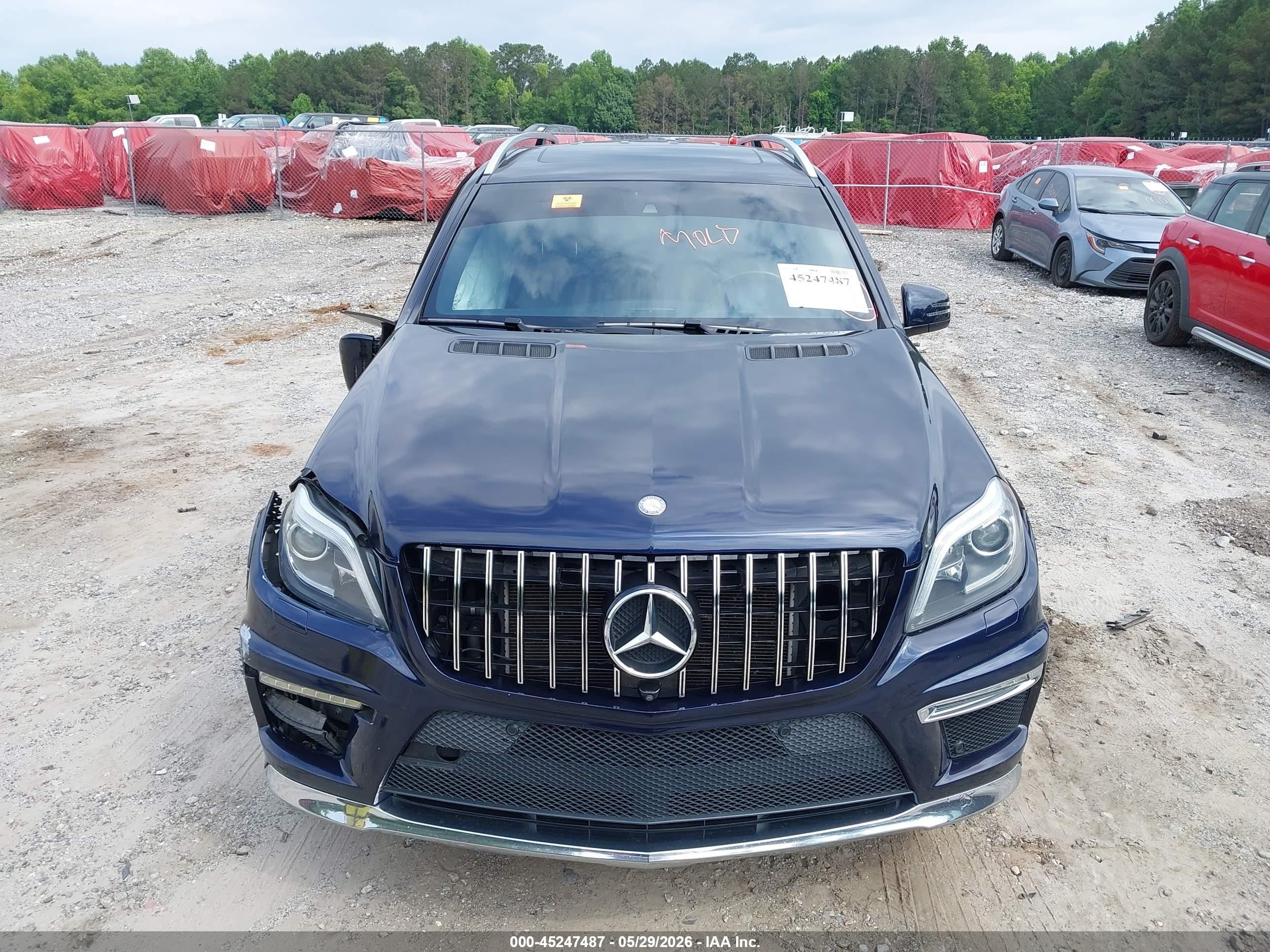 2014 Mercedes-benz Gl 550 4matic Dark Blue vin: 4JGDF7DE0EA377763