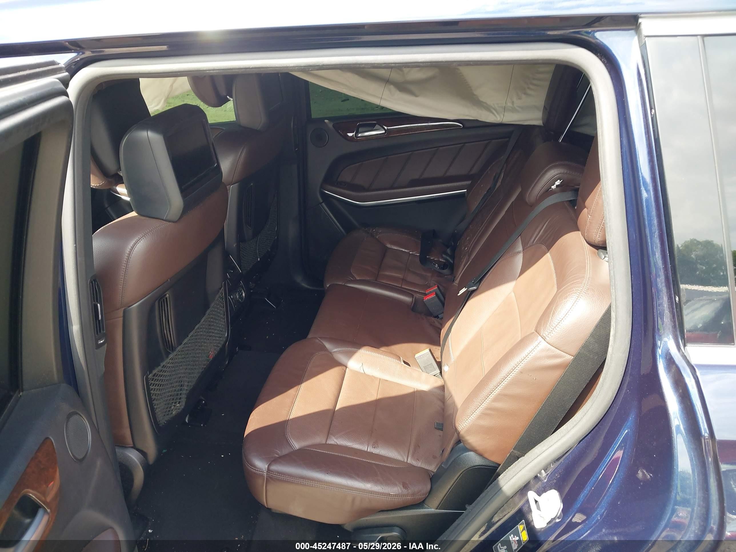 2014 Mercedes-benz Gl 550 4matic Dark Blue vin: 4JGDF7DE0EA377763