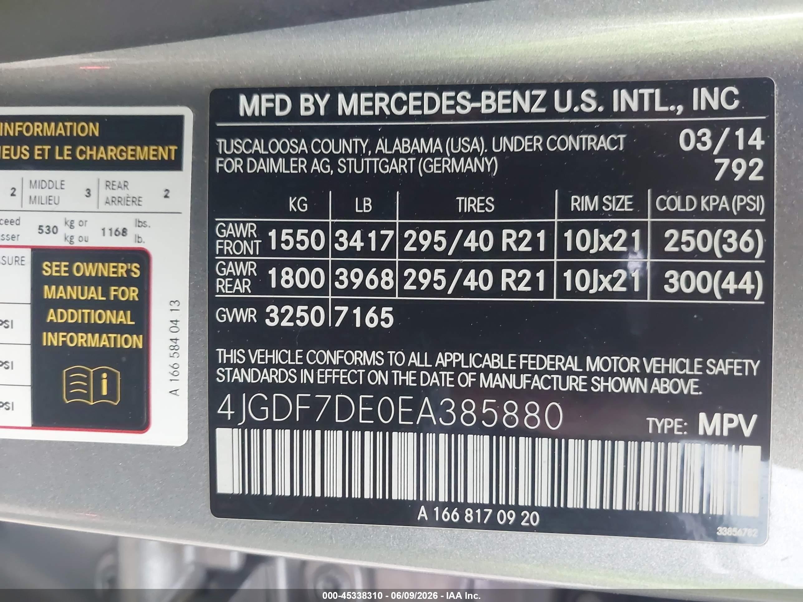2014 Mercedes-benz Gl 550 4matic Gray vin: 4JGDF7DE0EA385880