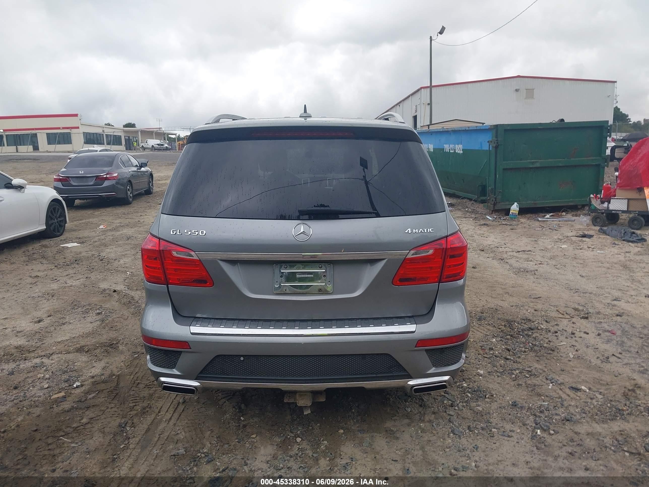 2014 Mercedes-benz Gl 550 4matic Gray vin: 4JGDF7DE0EA385880