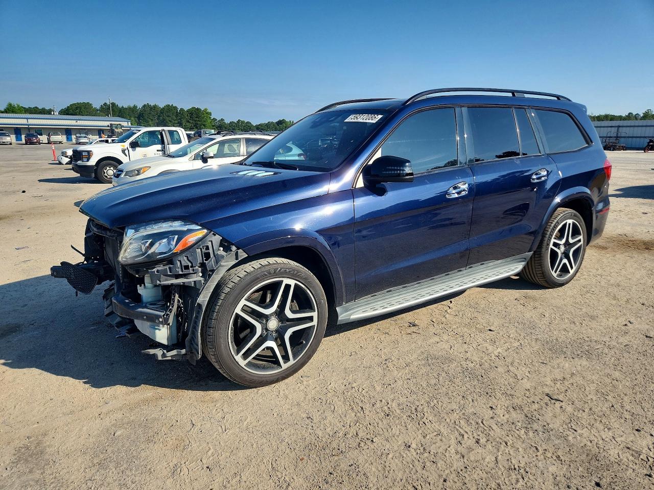 2017 Mercedes-benz Gls 550 4matic Синий vin: 4JGDF7DE1HA845620