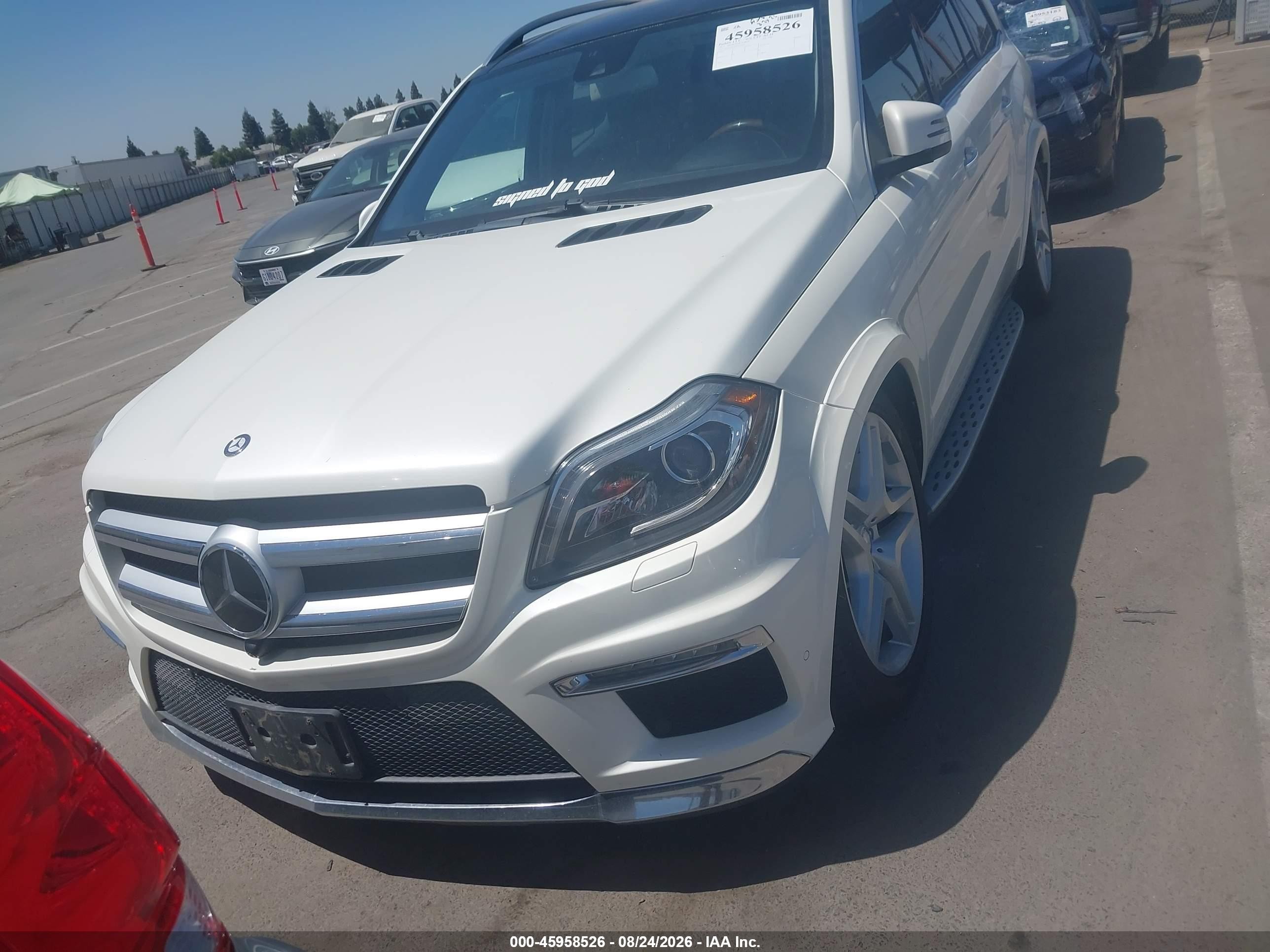 2013 Mercedes-benz Gl 550 4matic White vin: 4JGDF7DE2DA165901