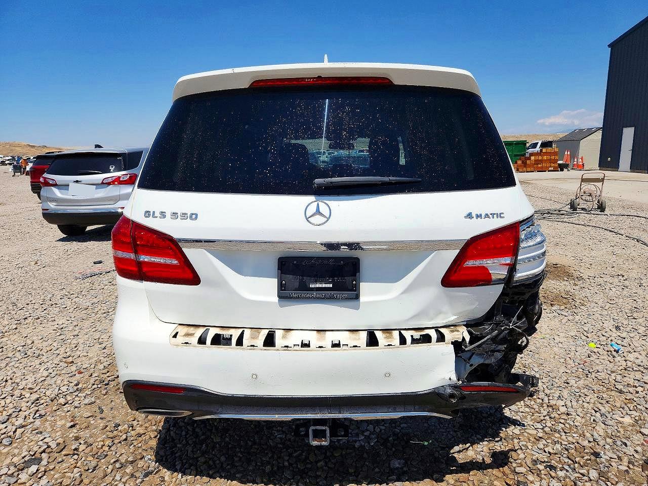 2017 Mercedes-benz Gls 550 4matic White vin: 4JGDF7DE3HA771908