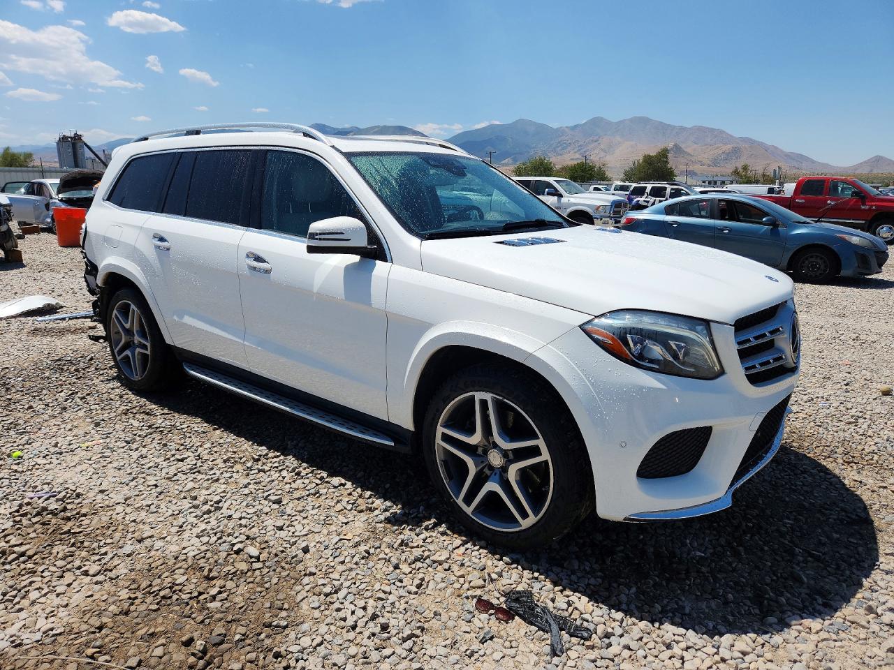 2017 Mercedes-benz Gls 550 4matic White vin: 4JGDF7DE3HA771908