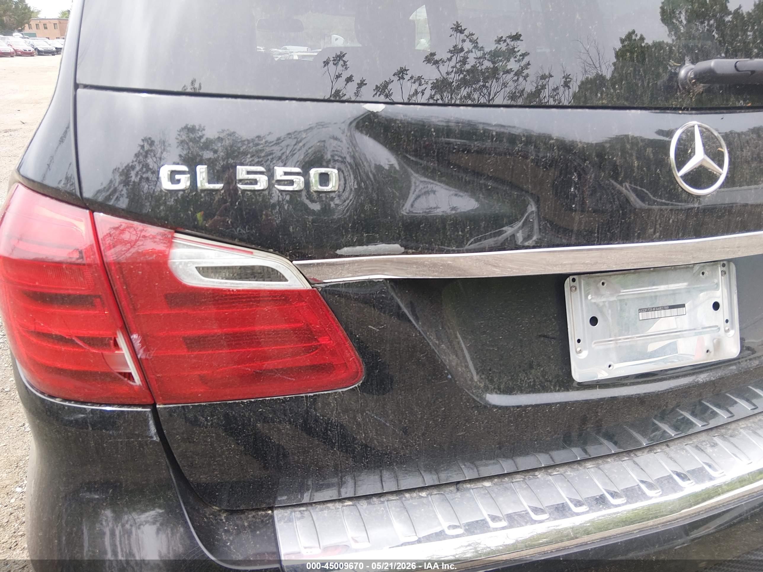 2015 Mercedes-benz Gl 550 4matic Black vin: 4JGDF7DE4FA482789