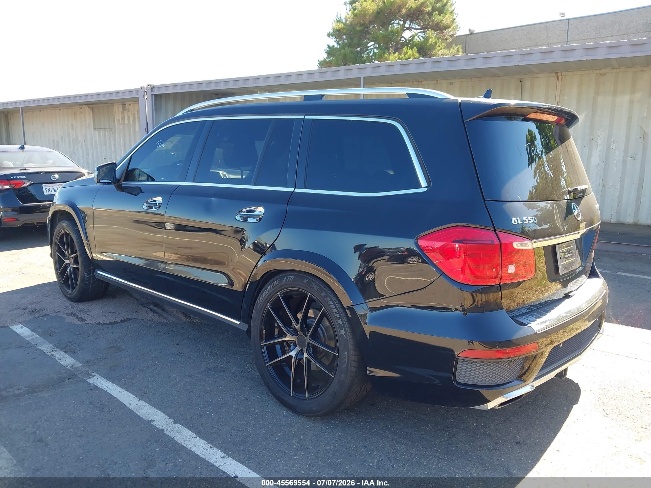 2015 Mercedes-benz Gl 550 4matic Black vin: 4JGDF7DE4FA500417