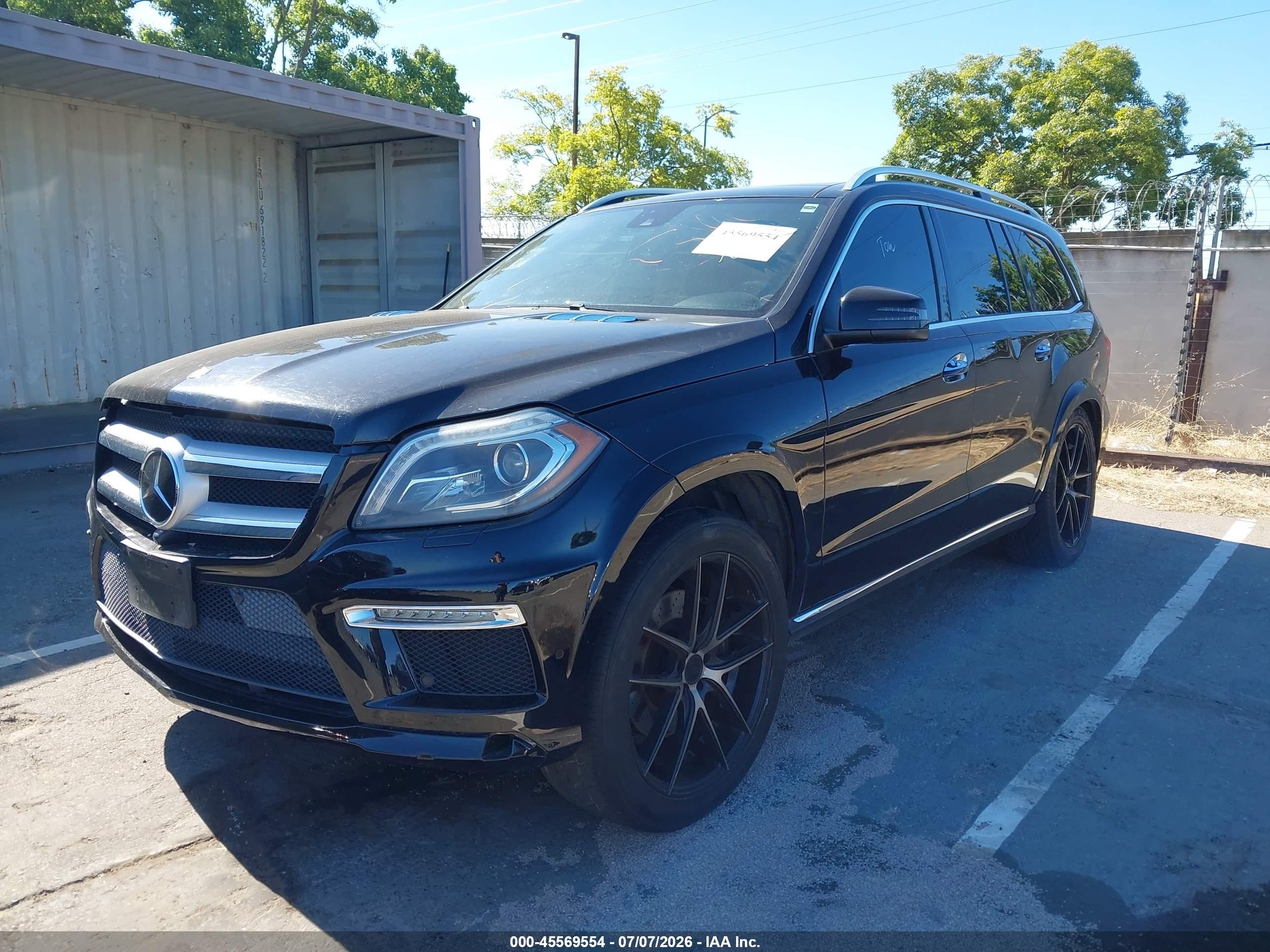 2015 Mercedes-benz Gl 550 4matic Black vin: 4JGDF7DE4FA500417