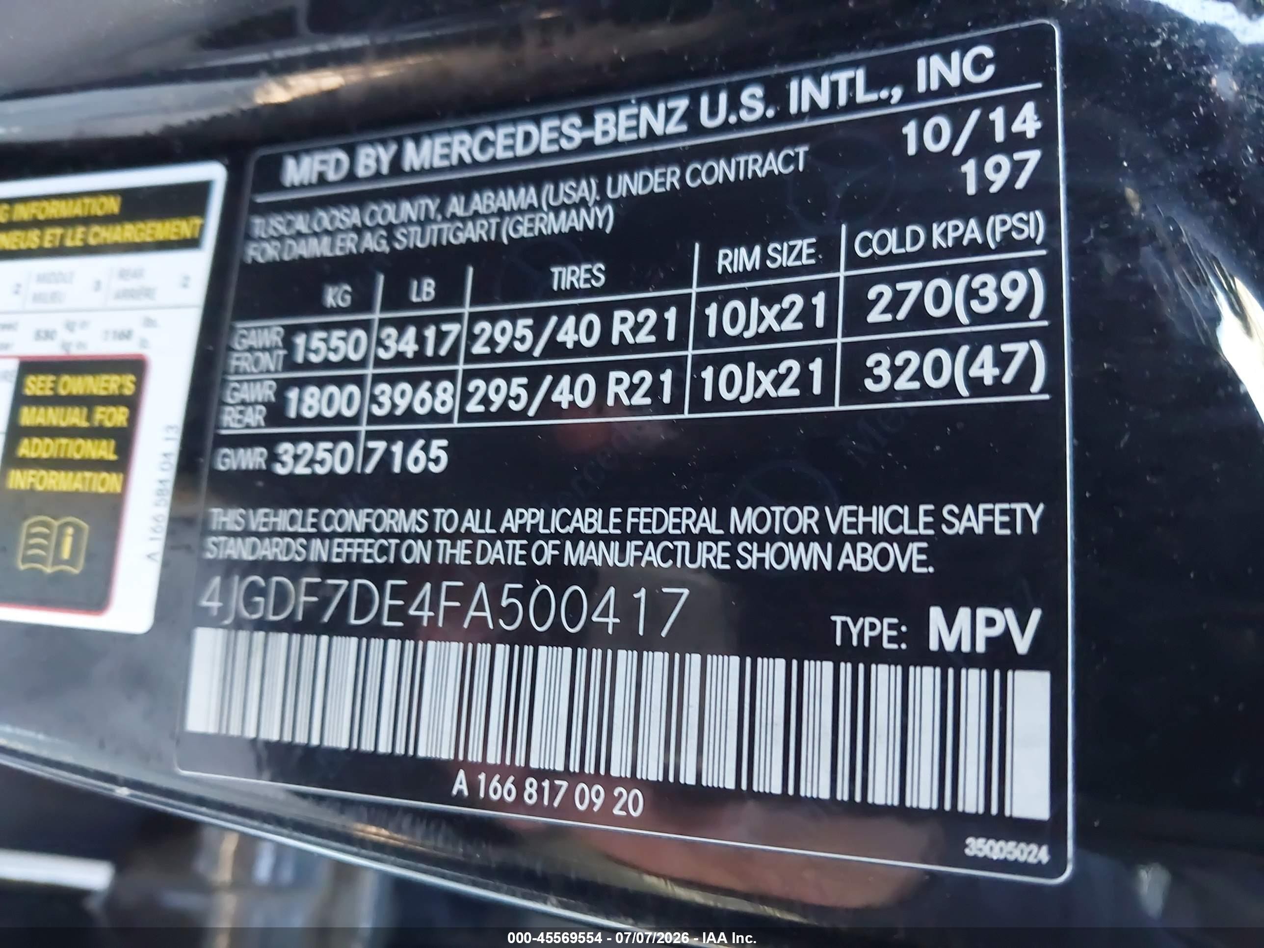 2015 Mercedes-benz Gl 550 4matic Black vin: 4JGDF7DE4FA500417