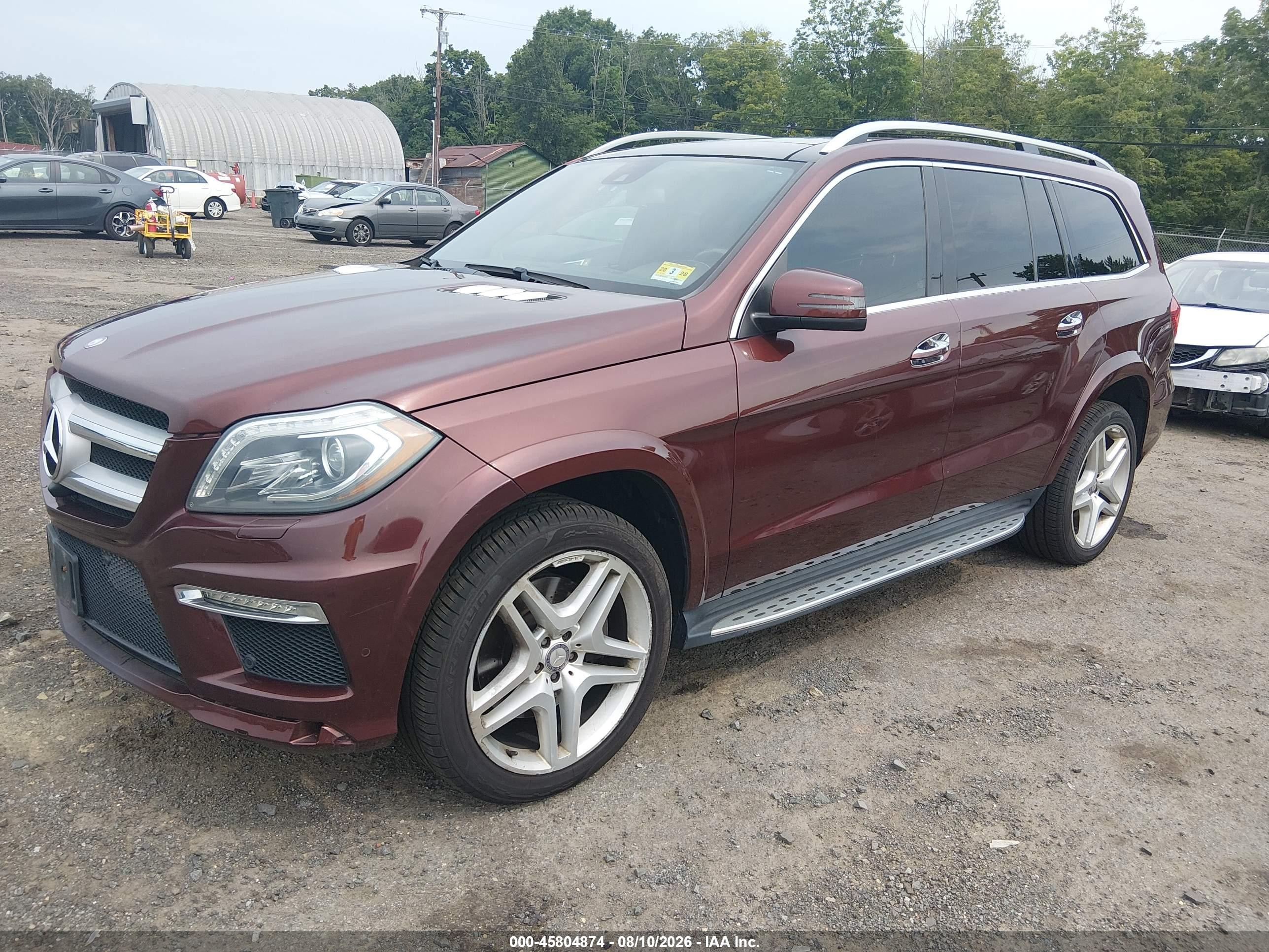 2015 Mercedes-benz Gl 550 4matic Maroon vin: 4JGDF7DE4FA552906