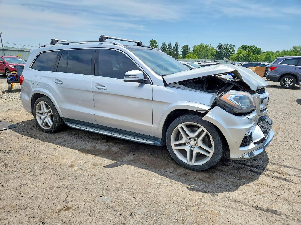 2014 Mercedes-benz Gl 550 4matic Silver vin: 4JGDF7DE6EA301402