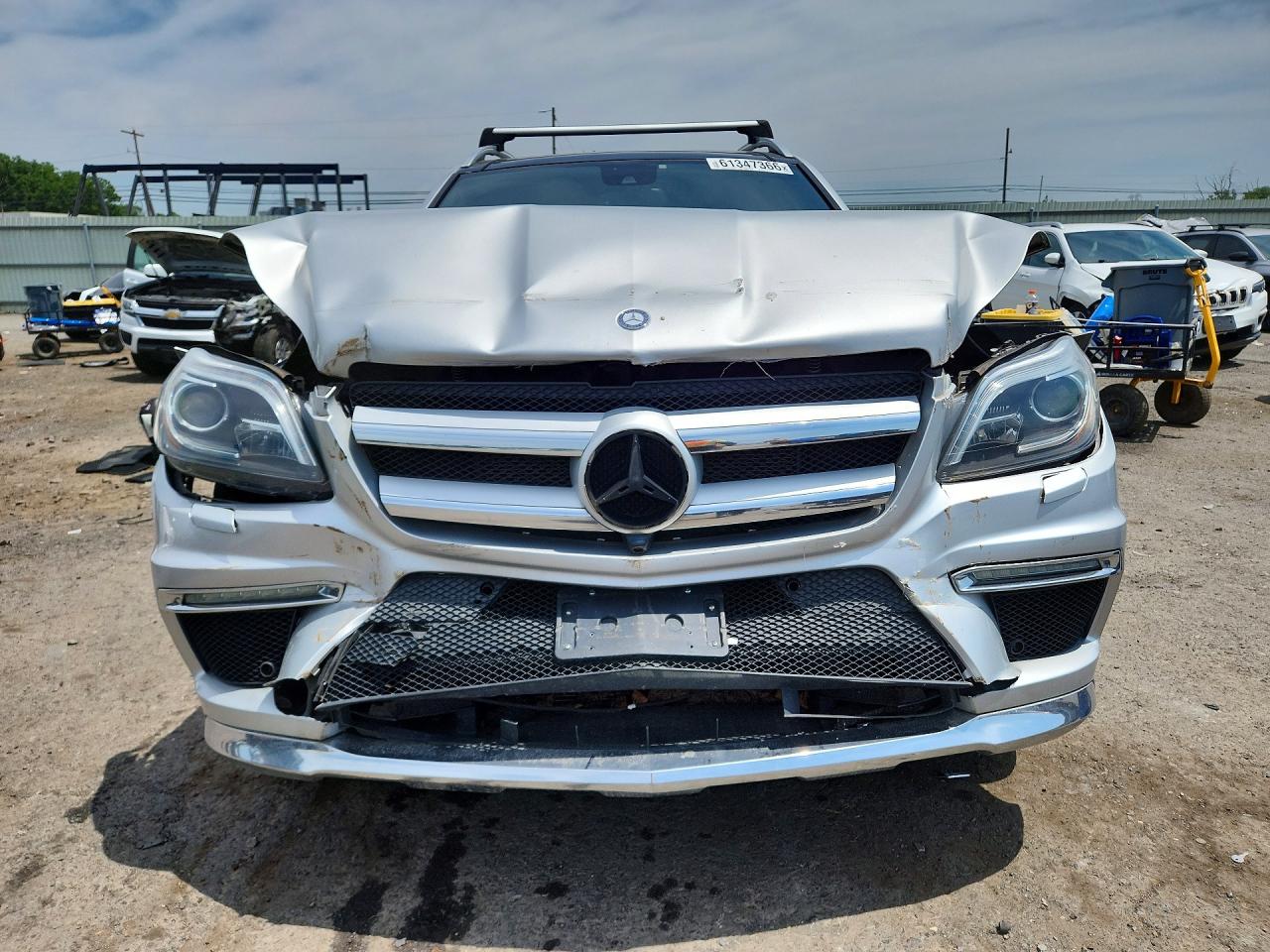 2014 Mercedes-benz Gl 550 4matic Silver vin: 4JGDF7DE6EA301402