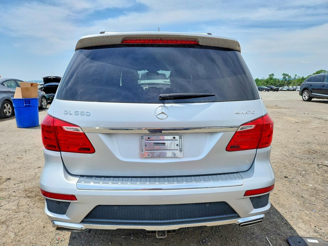2014 Mercedes-benz Gl 550 4matic Silver vin: 4JGDF7DE6EA301402