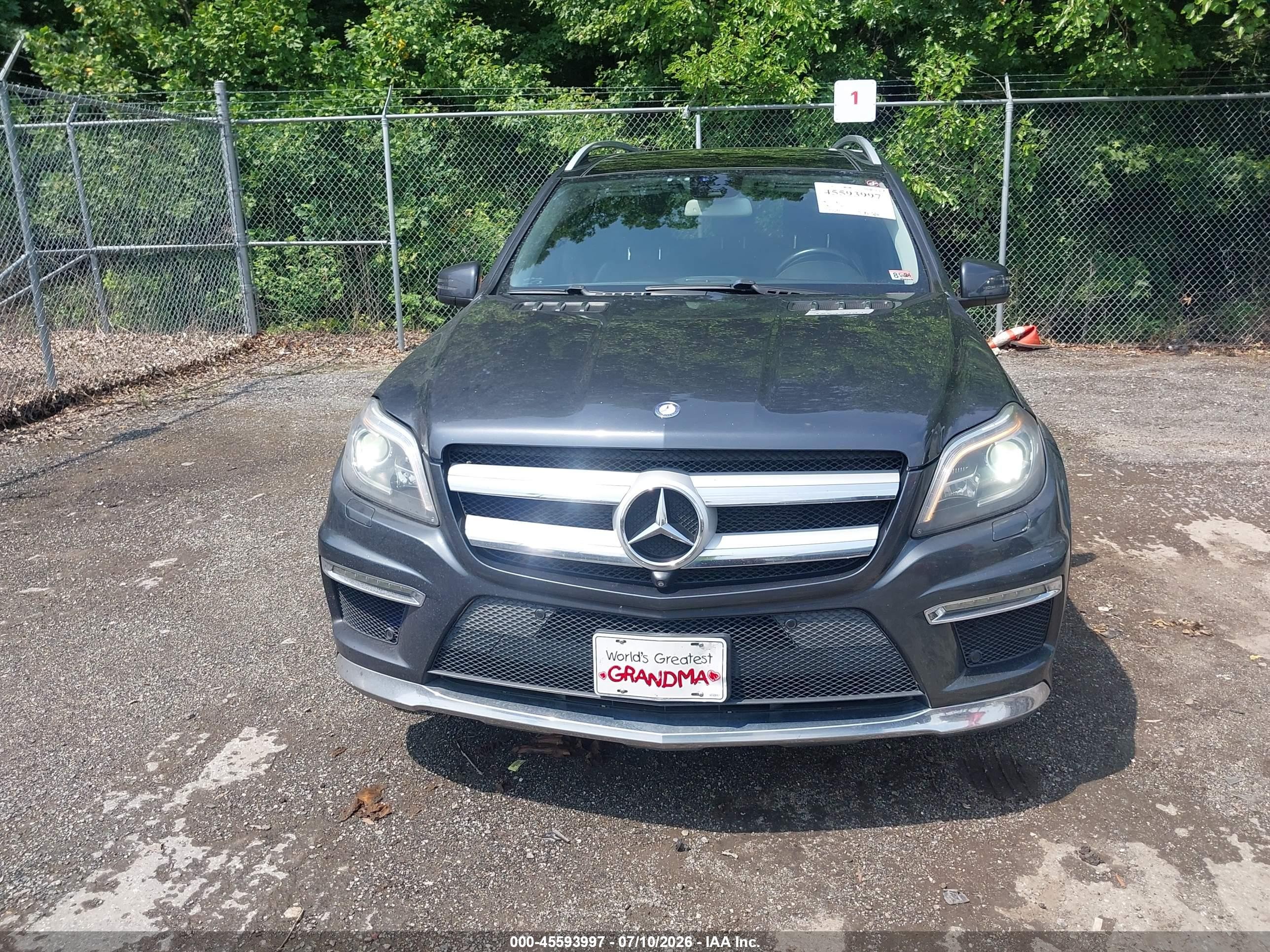 2014 Mercedes-benz Gl 550 4matic Gray vin: 4JGDF7DE6EA311444
