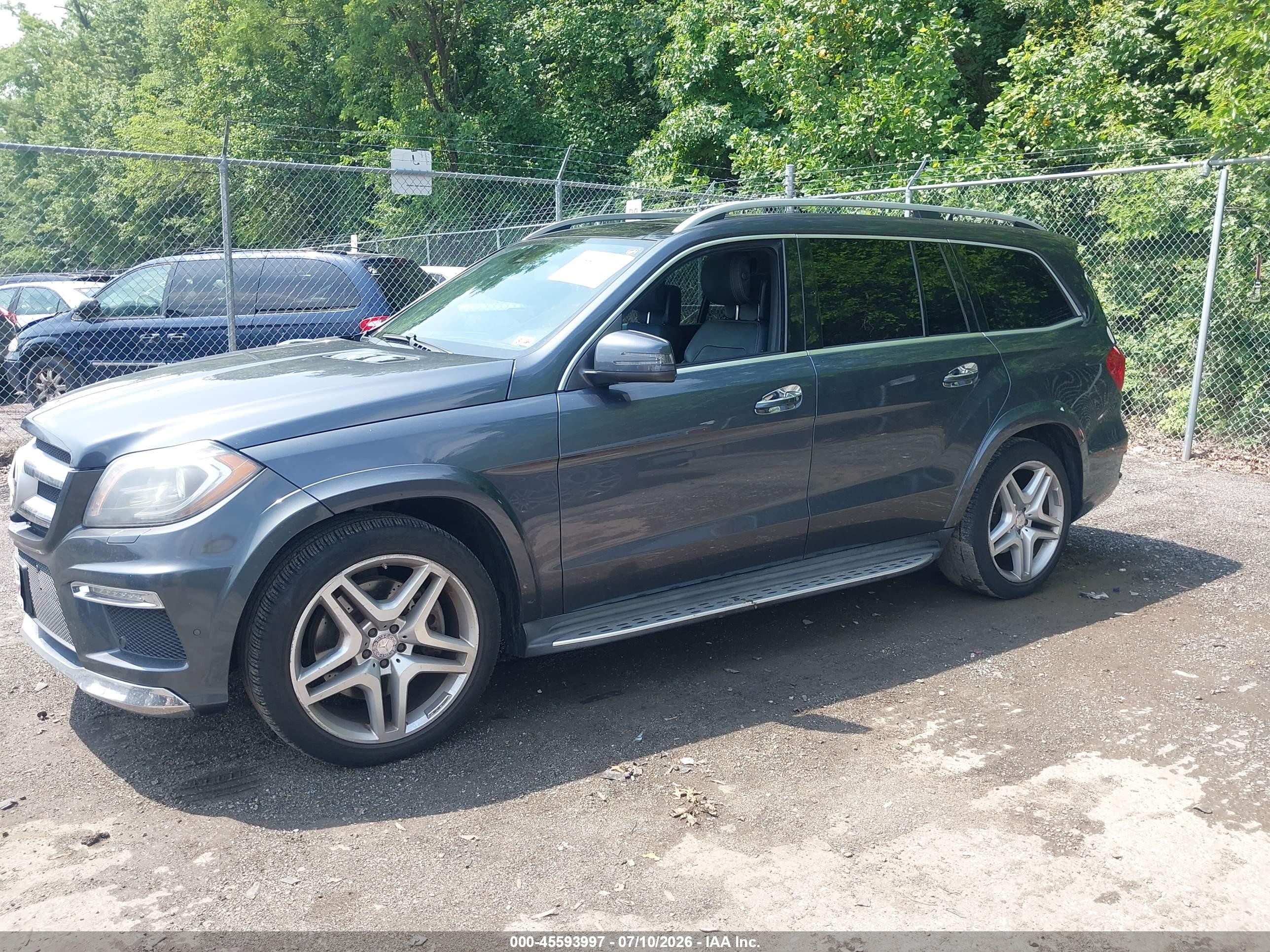2014 Mercedes-benz Gl 550 4matic Gray vin: 4JGDF7DE6EA311444