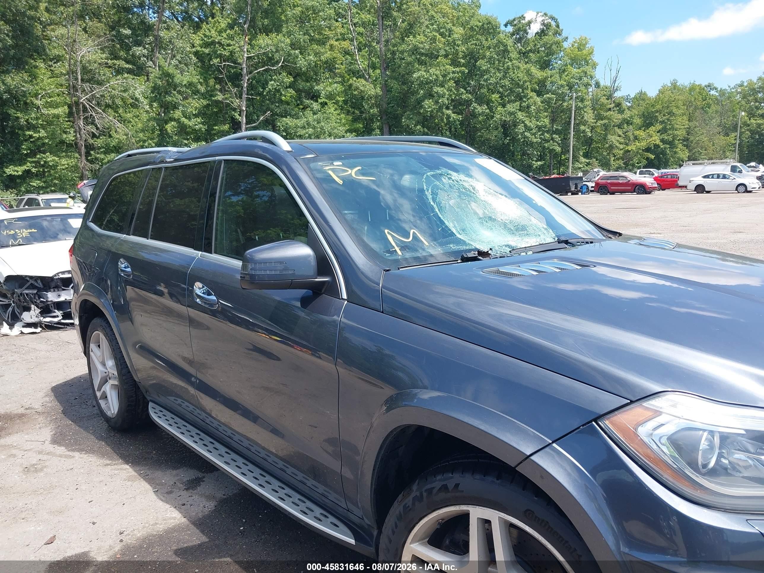 2014 Mercedes-benz Gl 550 4matic Gray vin: 4JGDF7DE7EA271729