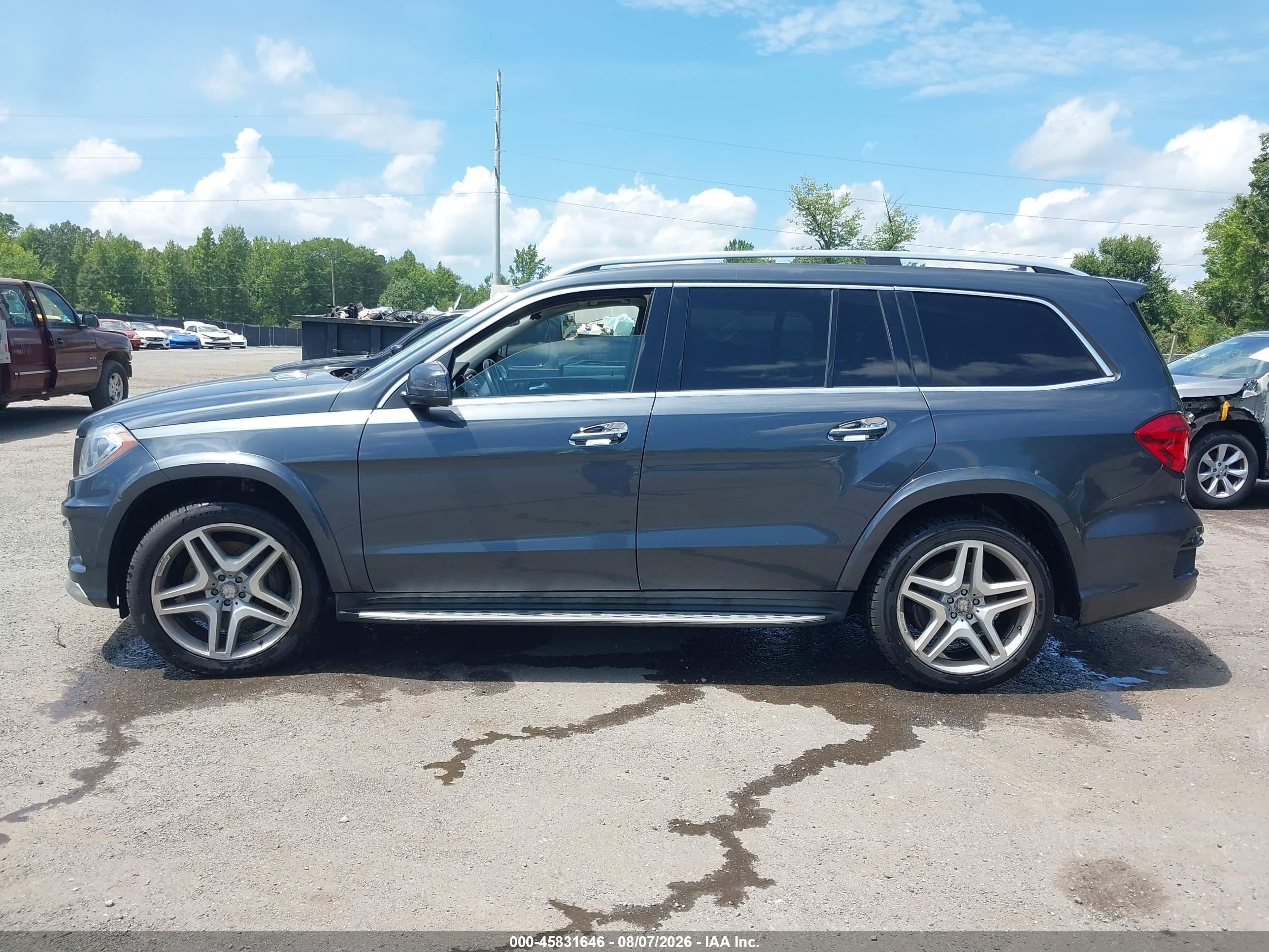 2014 Mercedes-benz Gl 550 4matic Gray vin: 4JGDF7DE7EA271729