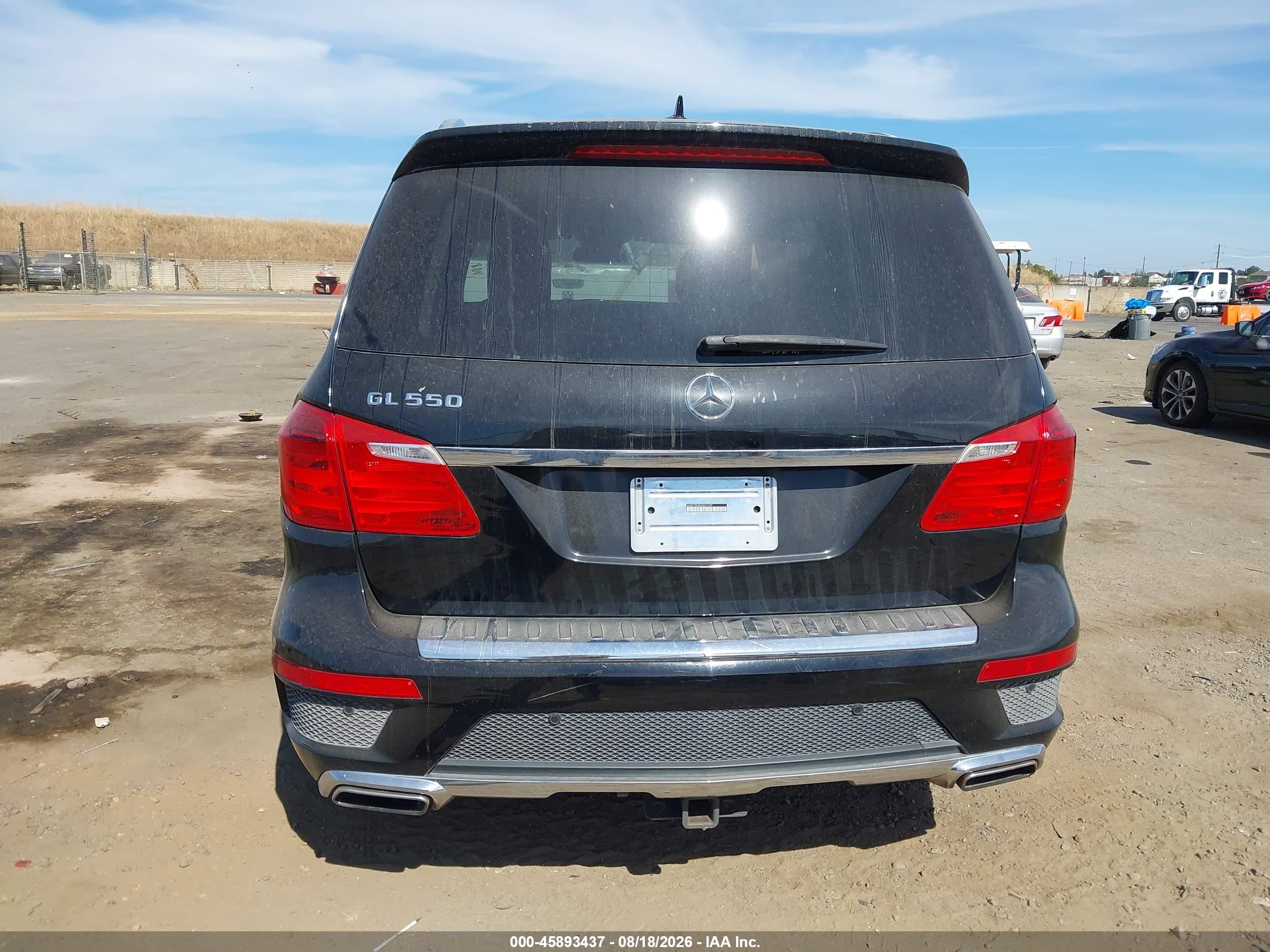 2014 Mercedes-benz Gl 550 4matic Black vin: 4JGDF7DE8EA321747