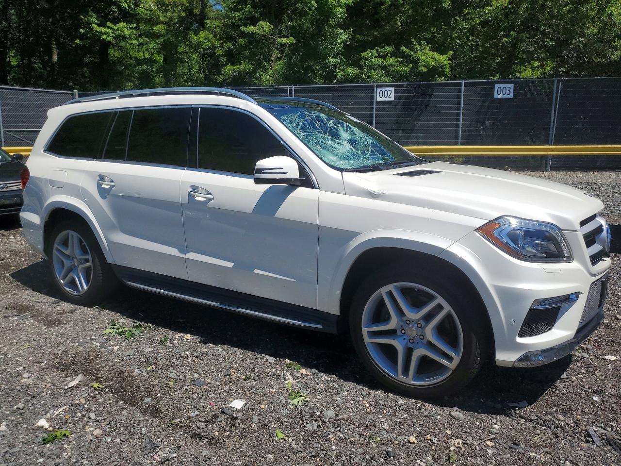 2015 Mercedes-benz Gl 550 4matic White vin: 4JGDF7DE8FA570275