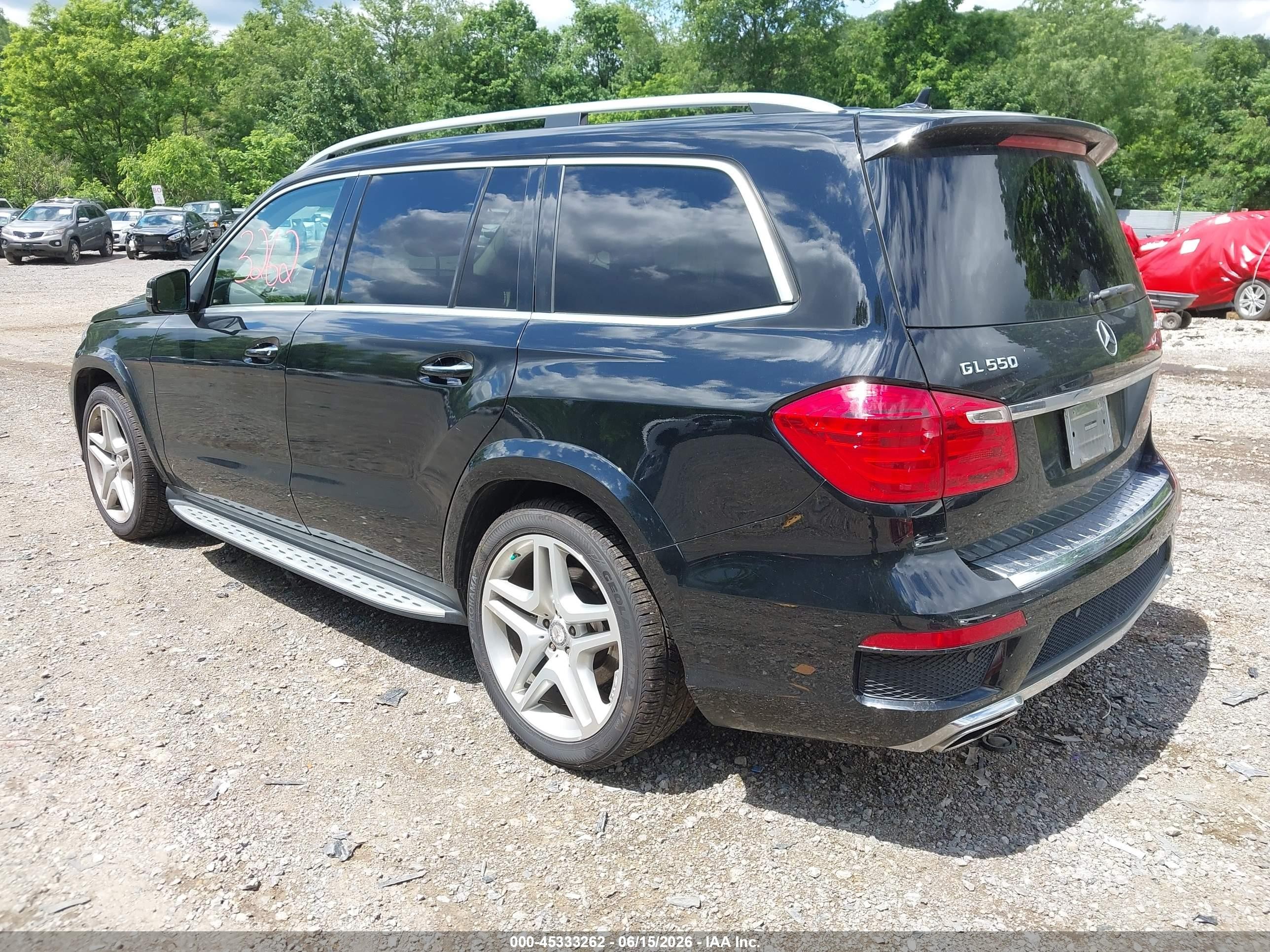 2015 Mercedes-benz Gl 550 4matic Black vin: 4JGDF7DE9FA462893
