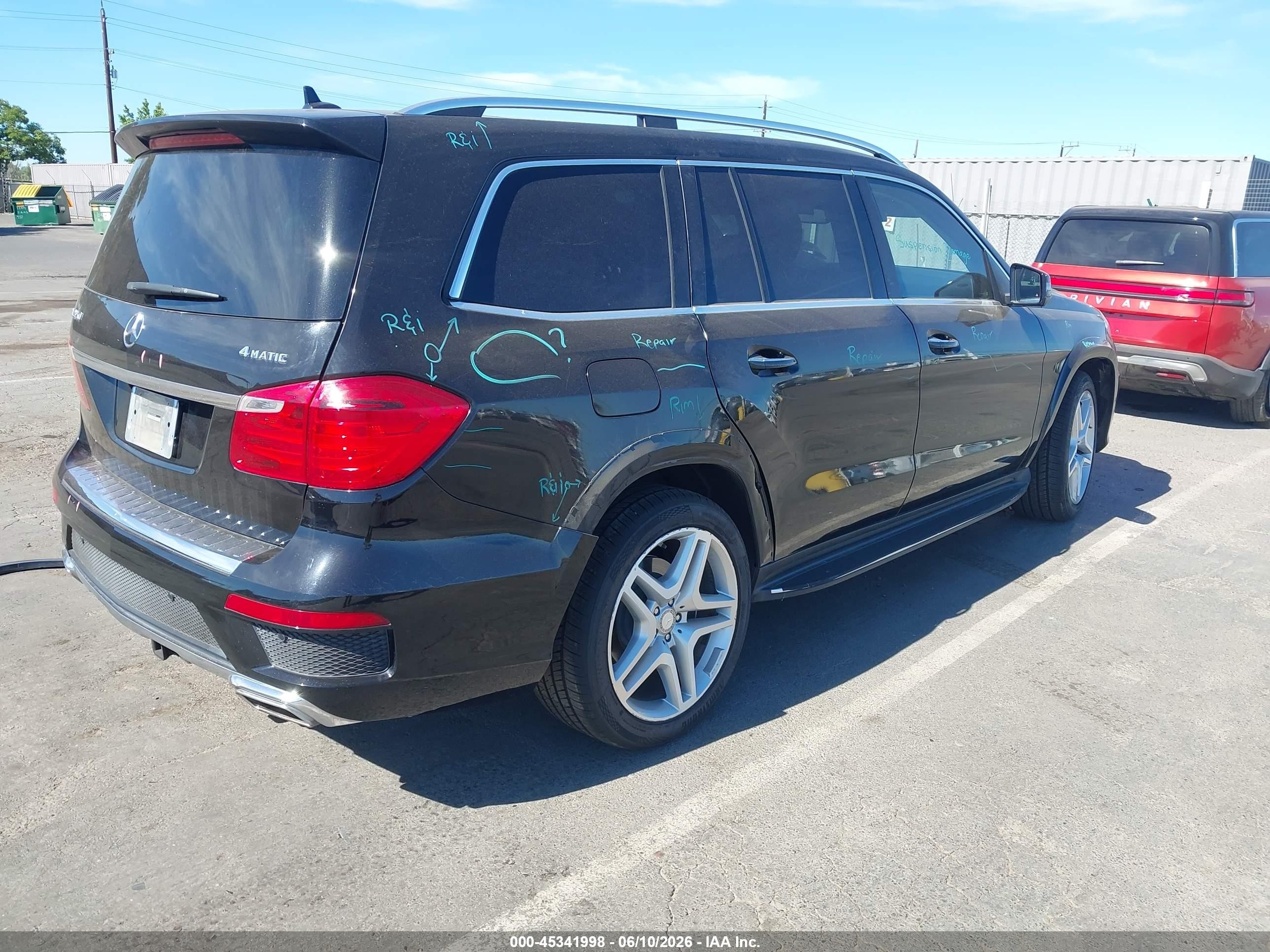 2014 Mercedes-benz Gl 550 4matic Black vin: 4JGDF7DEXEA288489