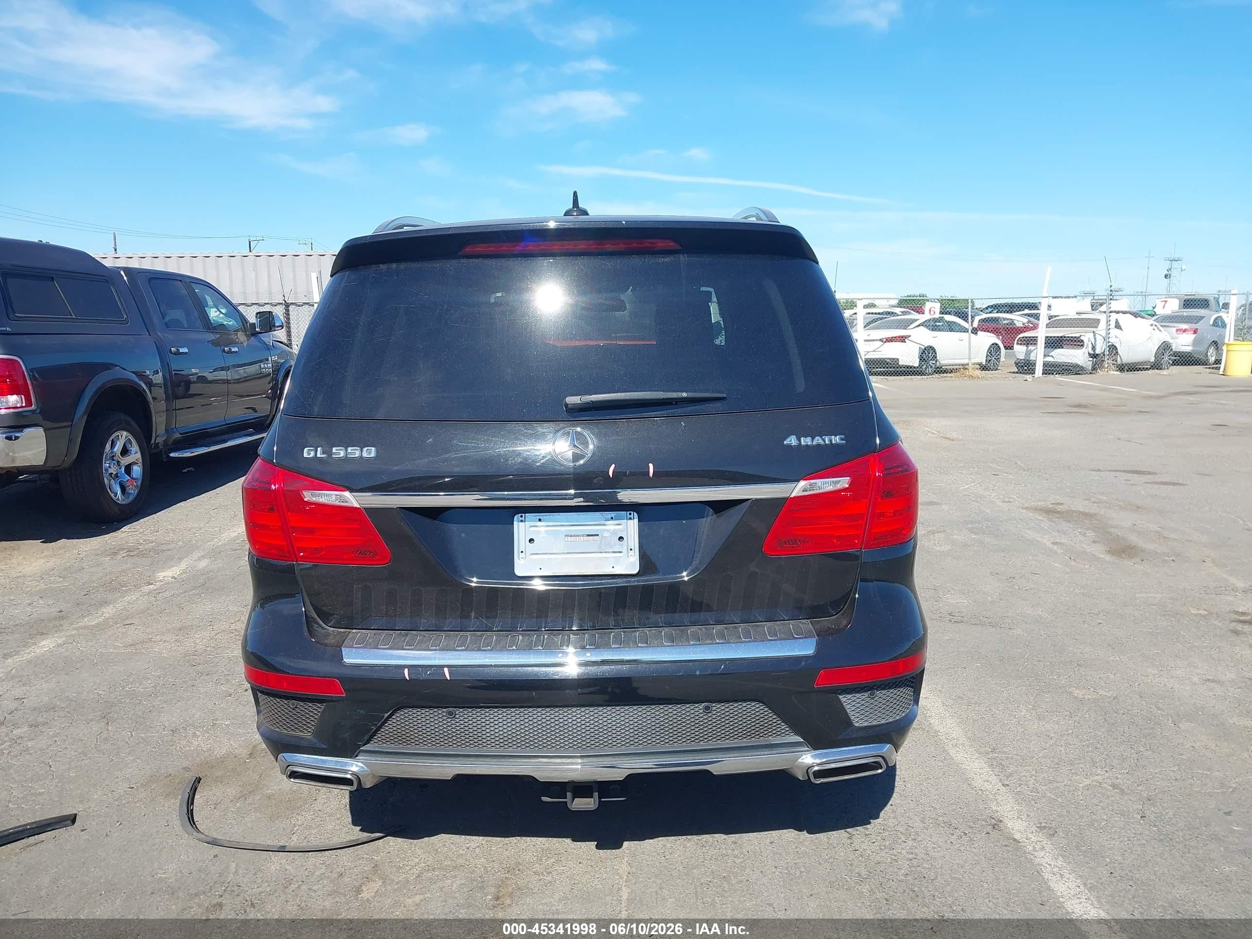 2014 Mercedes-benz Gl 550 4matic Black vin: 4JGDF7DEXEA288489