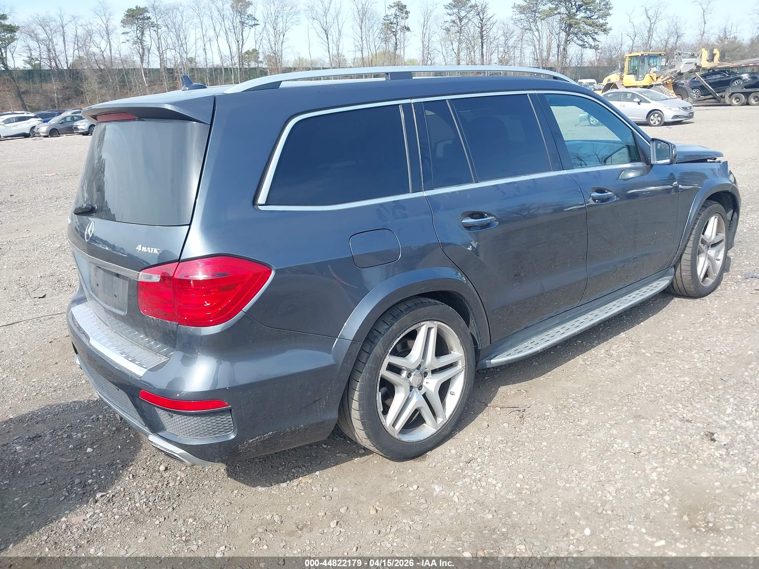 2015 Mercedes-benz Gl 550 4matic Gray vin: 4JGDF7DEXFA442832