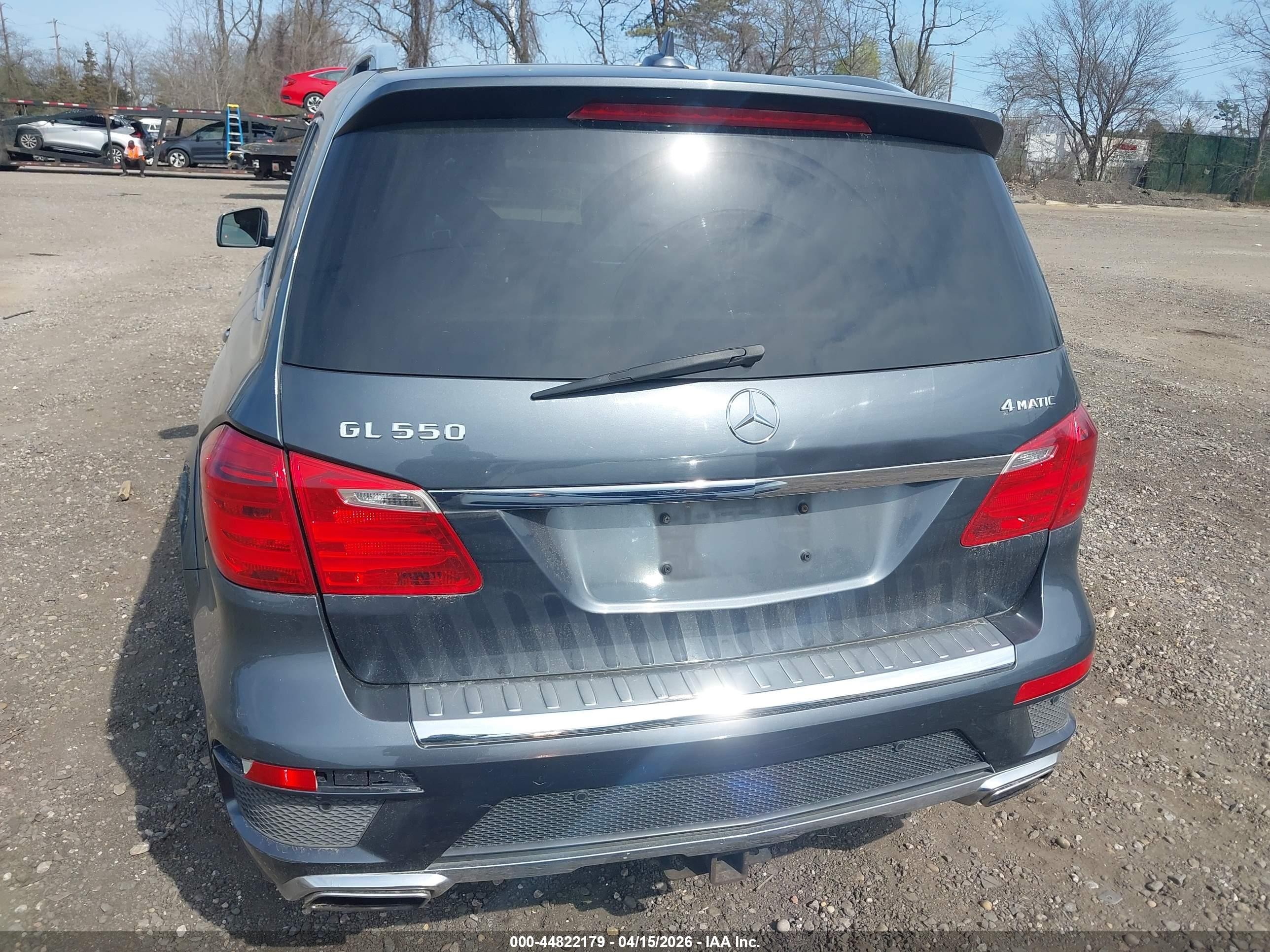 2015 Mercedes-benz Gl 550 4matic Gray vin: 4JGDF7DEXFA442832
