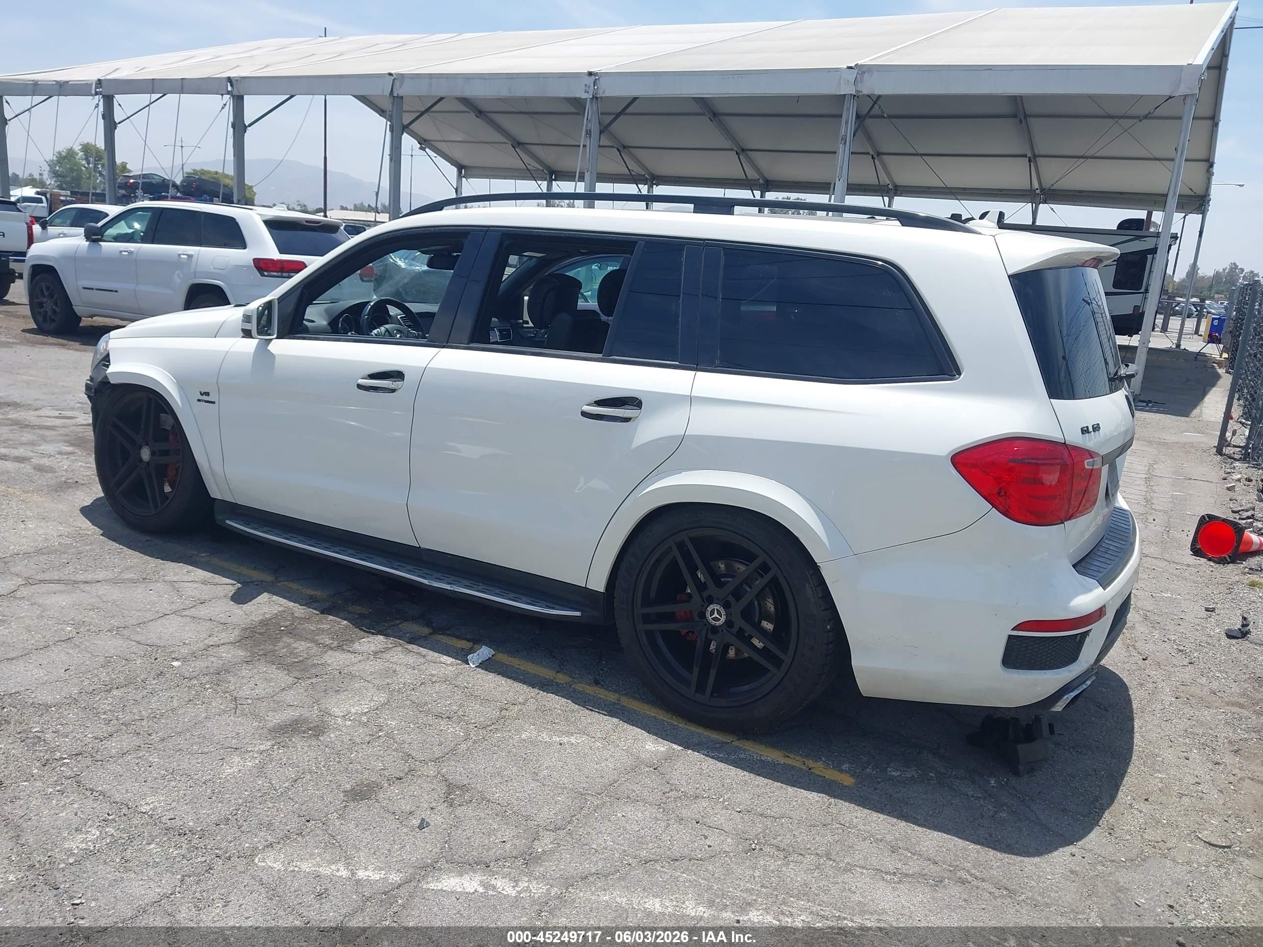 2014 Mercedes-benz Gl 63 Amg 4matic White vin: 4JGDF7EE1EA412079