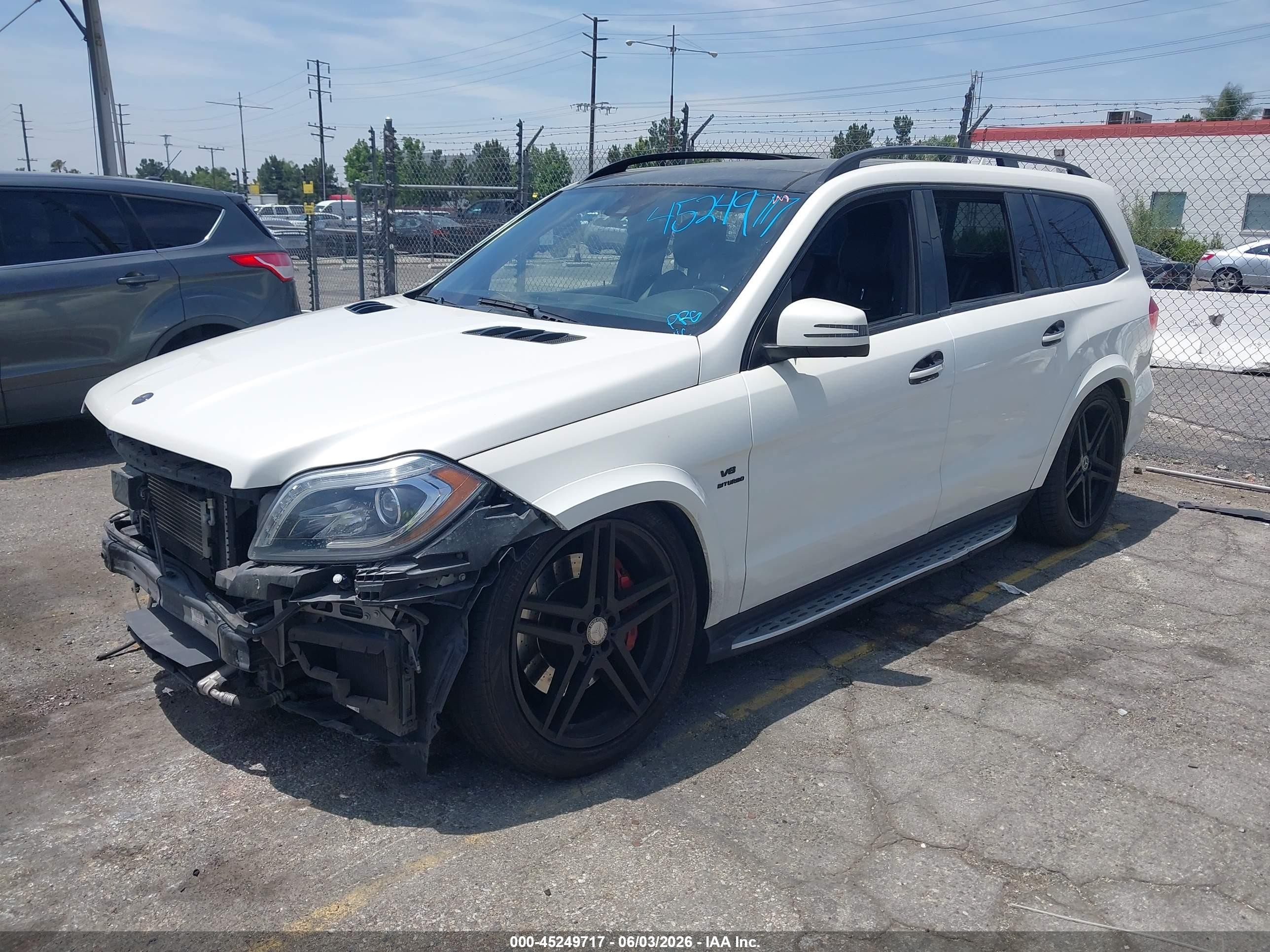 2014 Mercedes-benz Gl 63 Amg 4matic White vin: 4JGDF7EE1EA412079