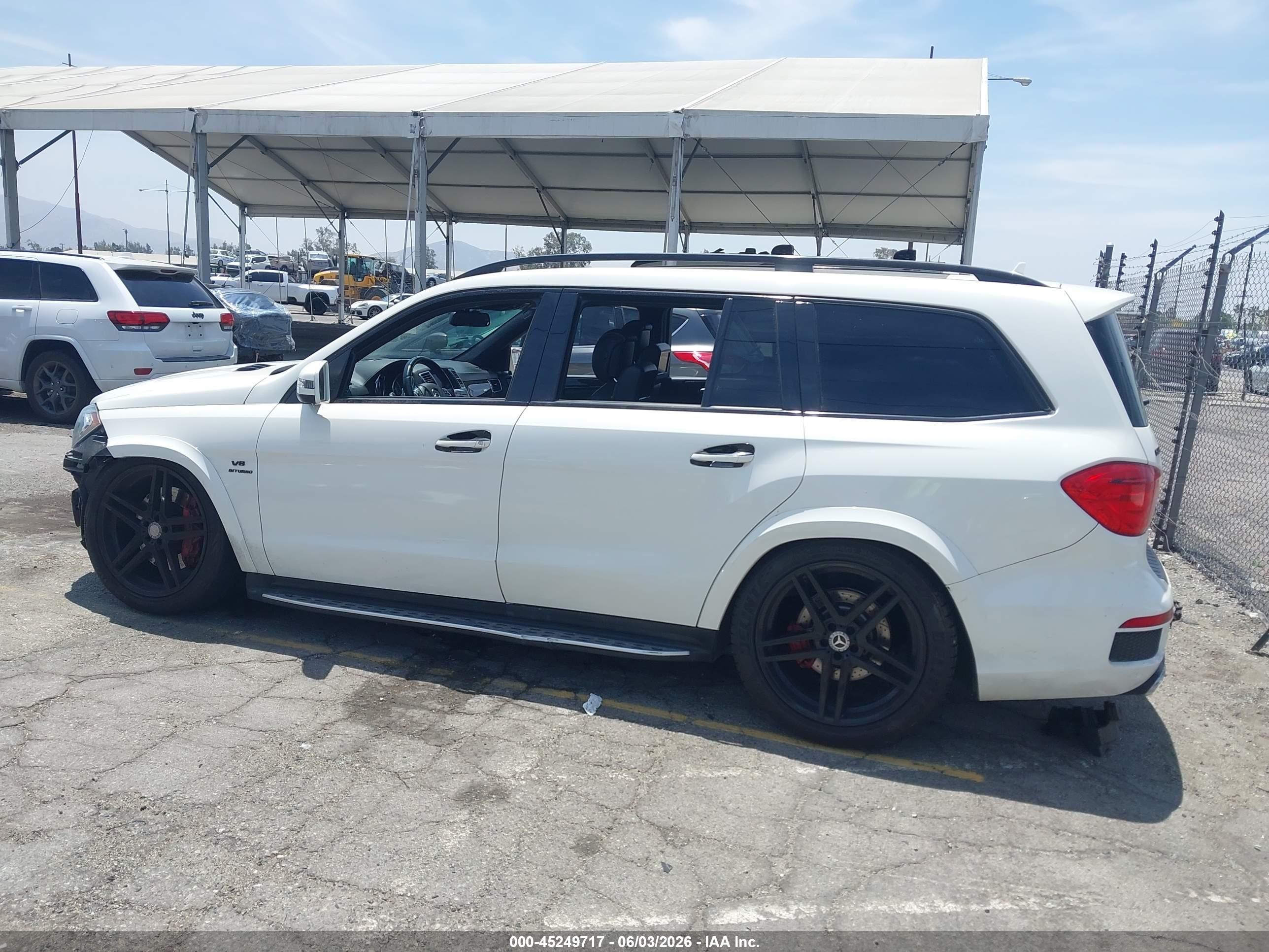 2014 Mercedes-benz Gl 63 Amg 4matic White vin: 4JGDF7EE1EA412079