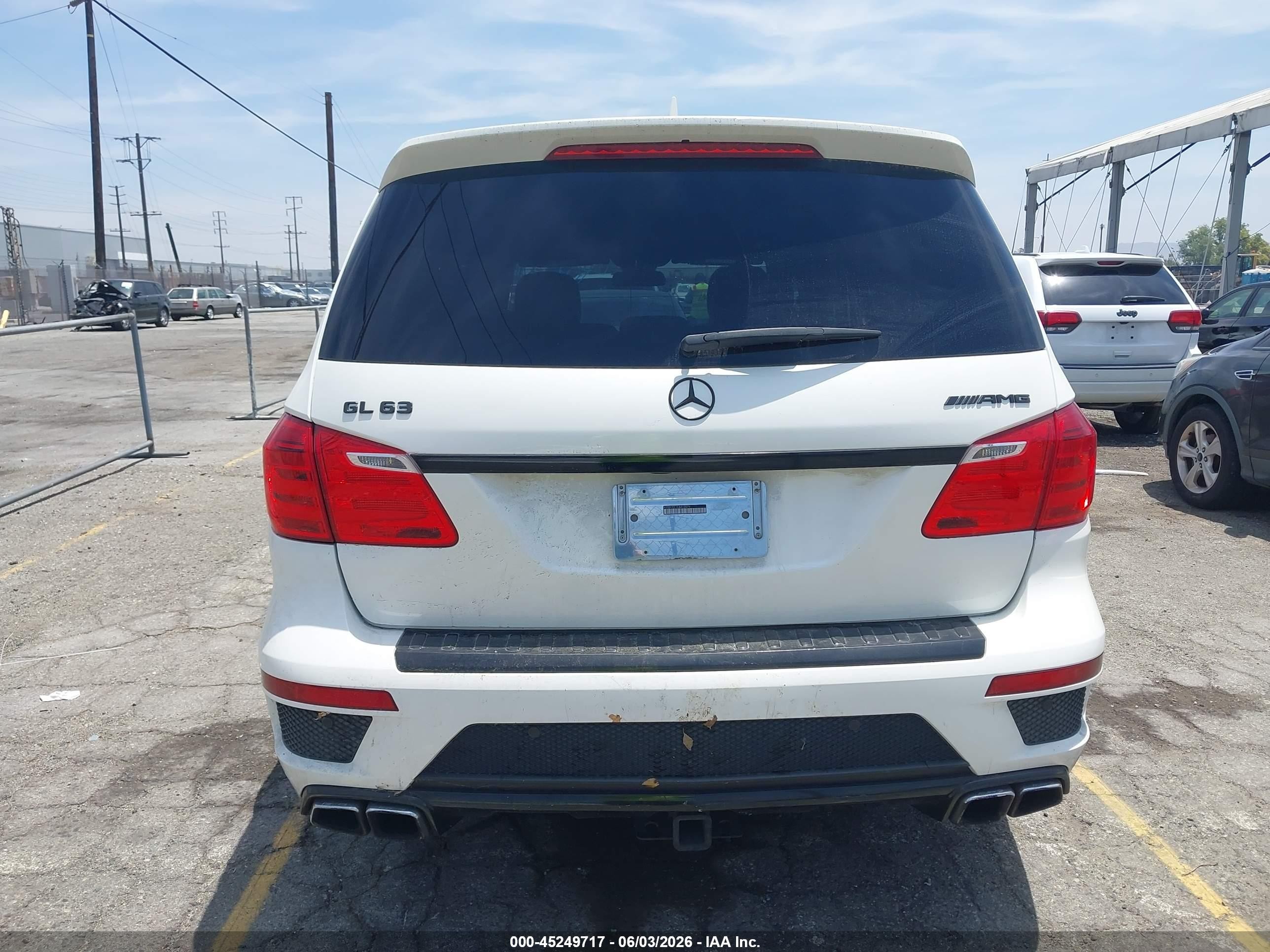 2014 Mercedes-benz Gl 63 Amg 4matic White vin: 4JGDF7EE1EA412079